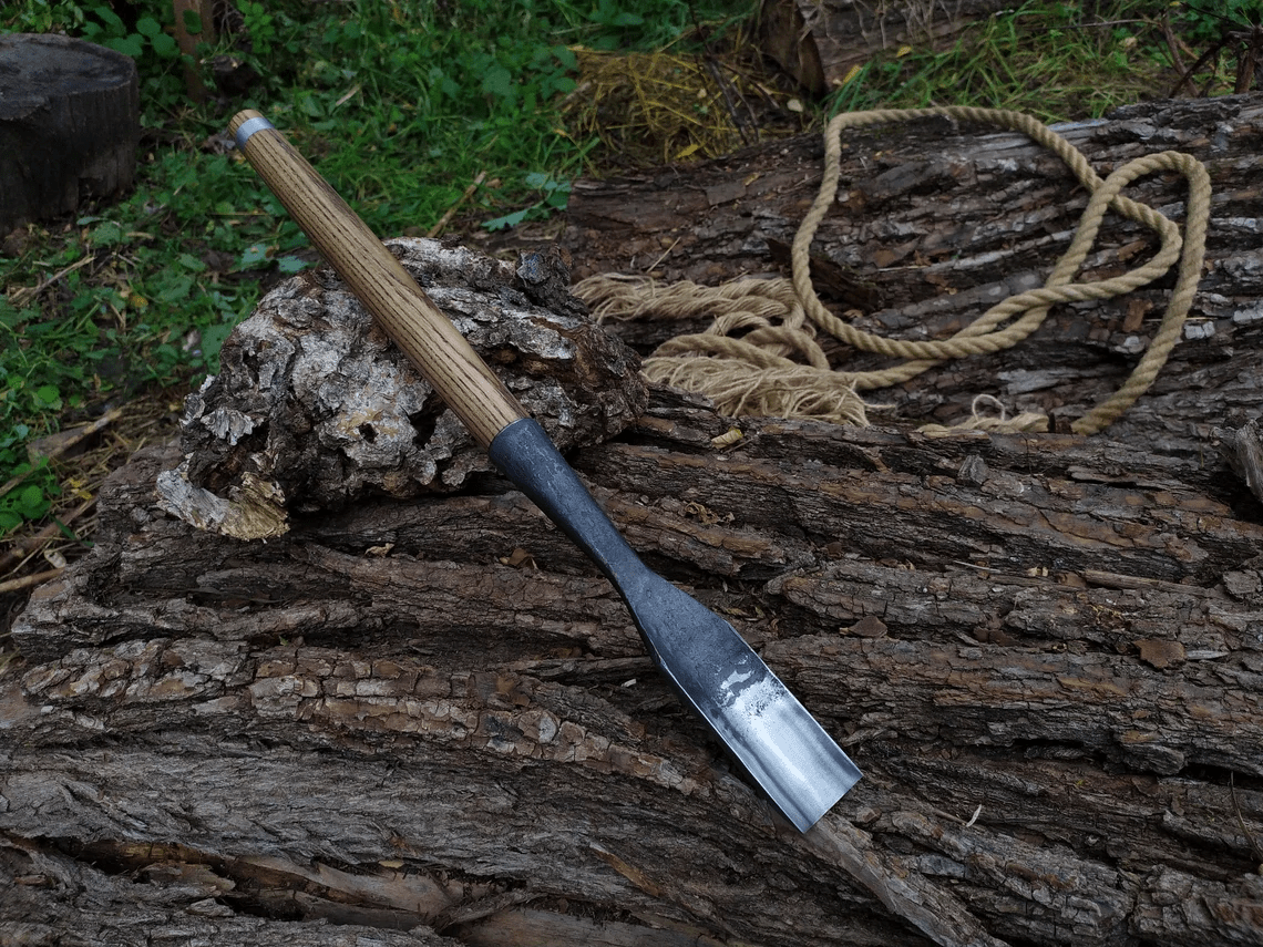 Hand - Forged Timber Framing Rounded Chisel, 20 - 100 mm (0.8 - 3.9 inches) - 5