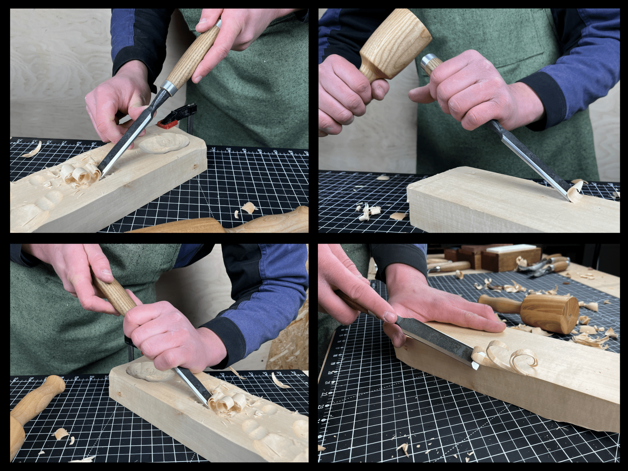 Wood Carving Chisel, 10 - 50 mm (0.39 - 1.97 inches) - 7