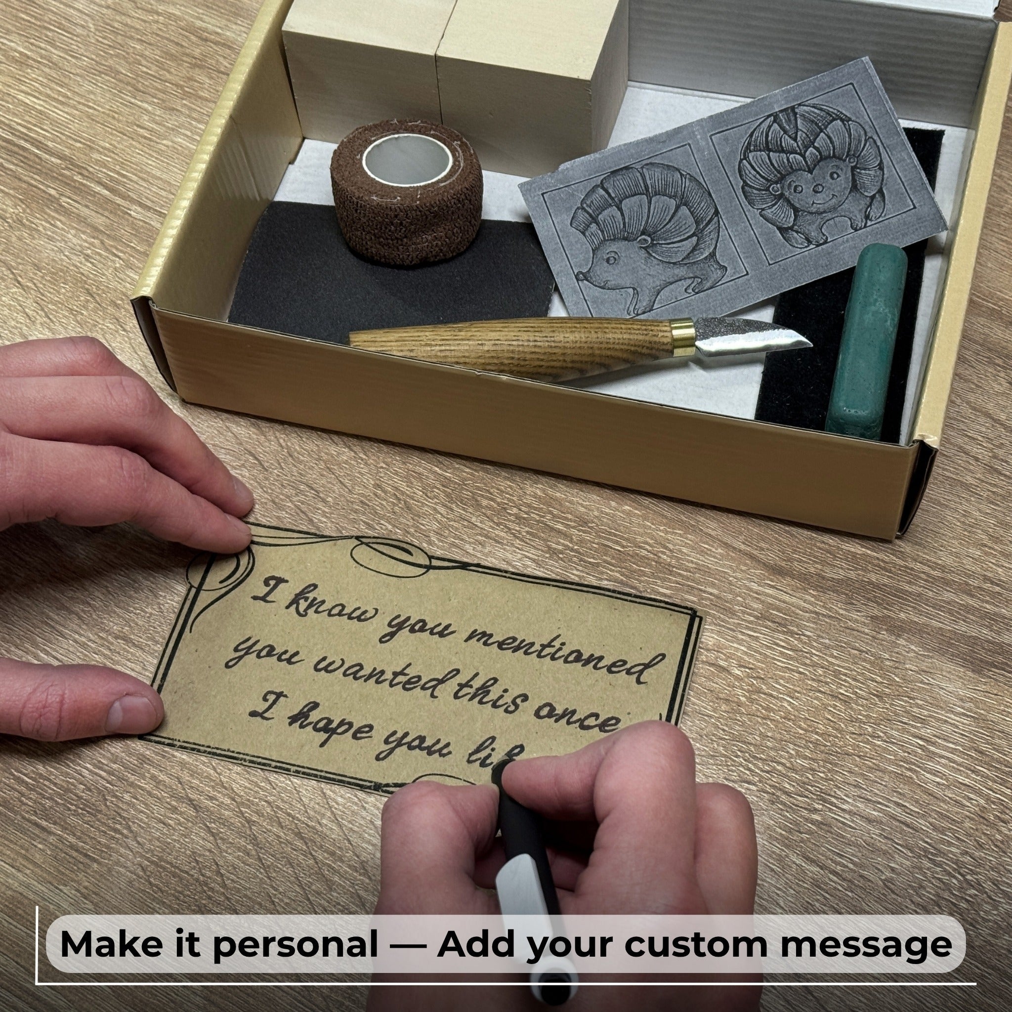 Hedgehog Carving Kit - Complete Starter Whittling Kit for Beginners, Adults, Teens, and Kids - 11
