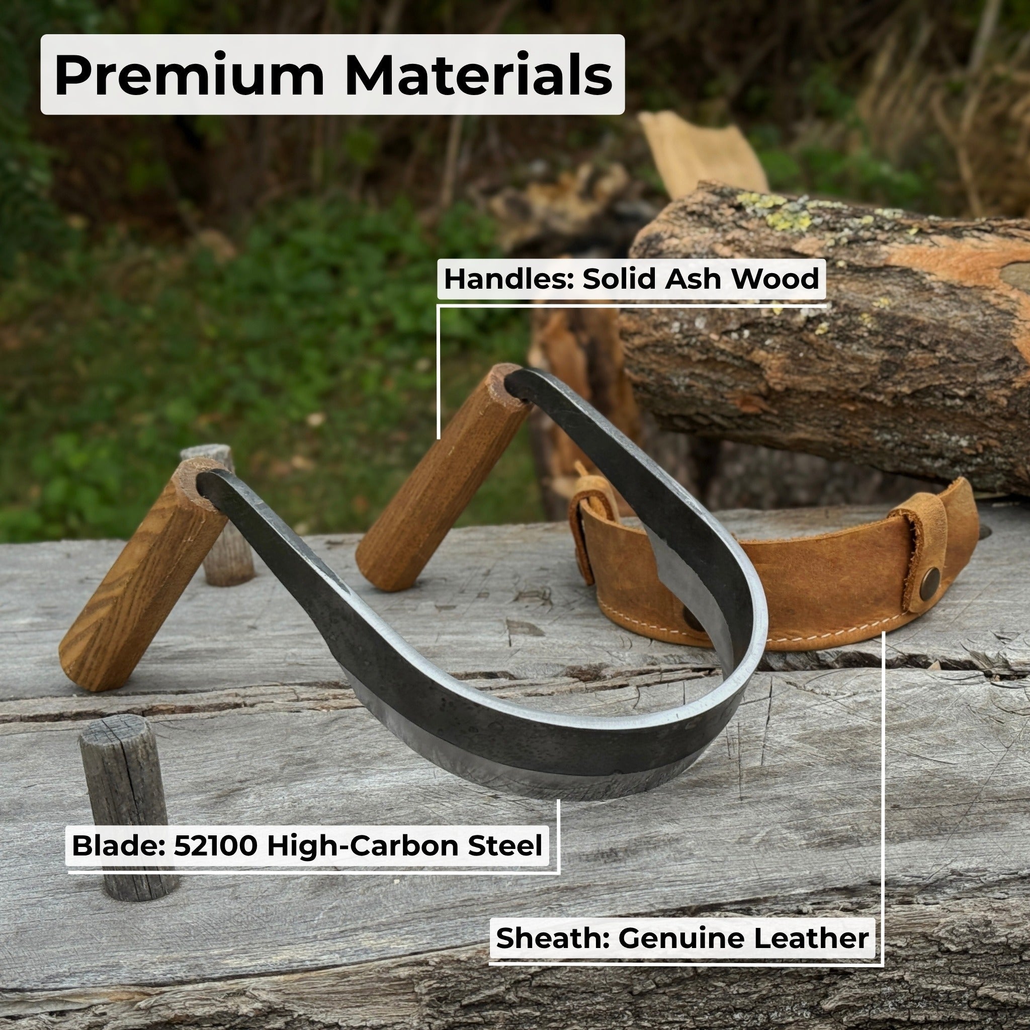 Inshave (Half - Rounded Drawknife), 13 cm (5.1 inches) - 6