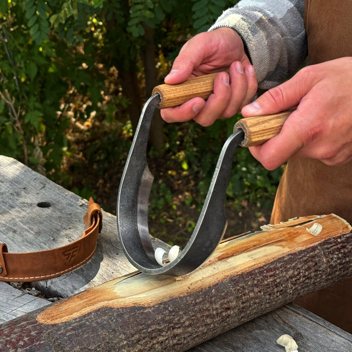 Inshave (Half-Rounded Drawknife), 13 cm (5.1 inches) - 5