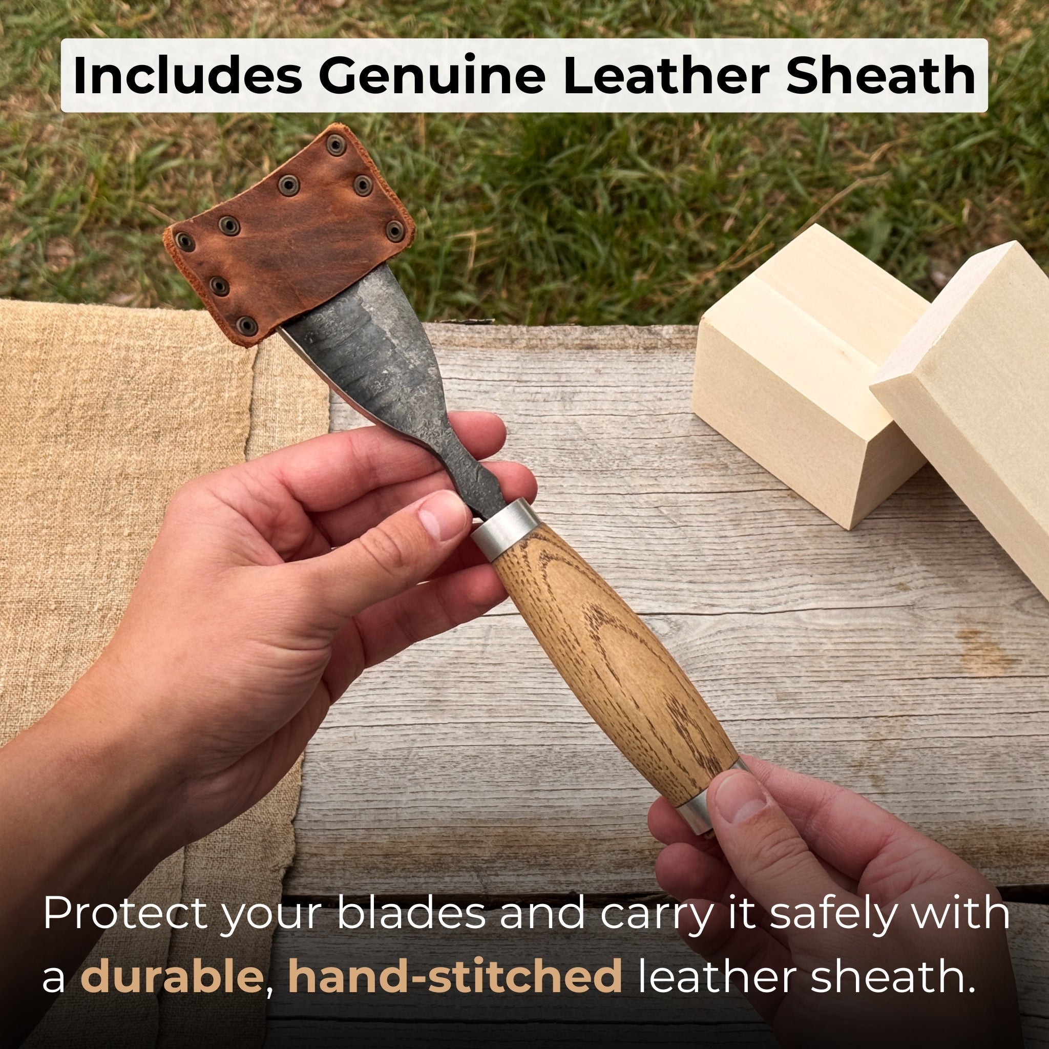 Large Straight Gouge (Rounded Chisel), 10 - 45 mm (0.4 - 1.8 inches) - 4