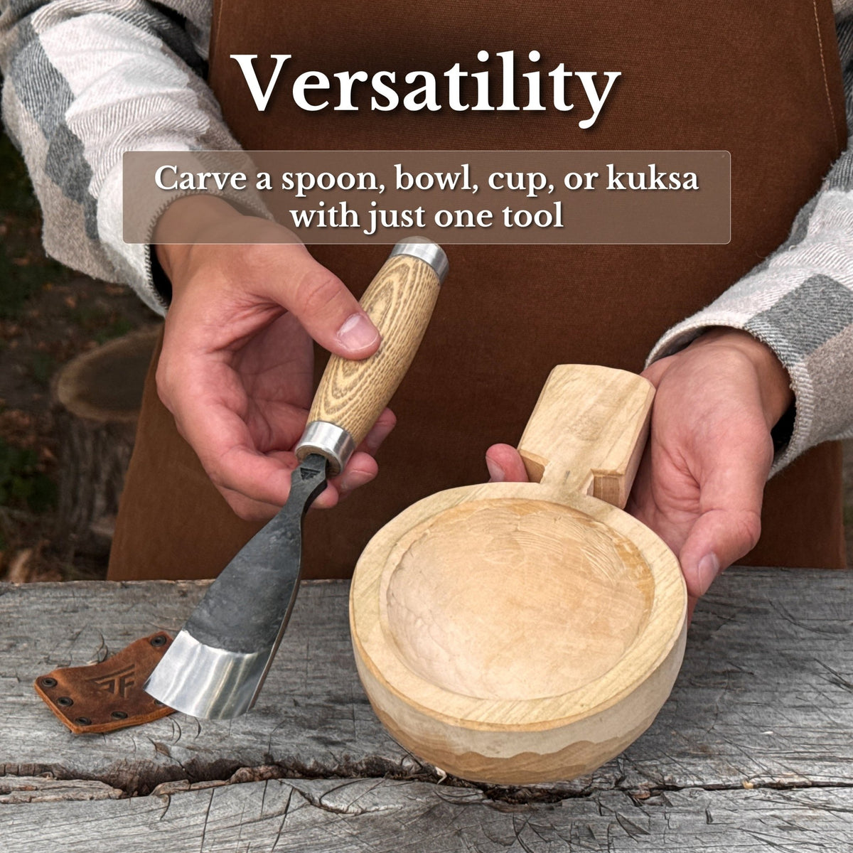 Large Straight Gouge (Rounded Chisel), 10 - 45 mm (0.4 - 1.8 inches) - 11