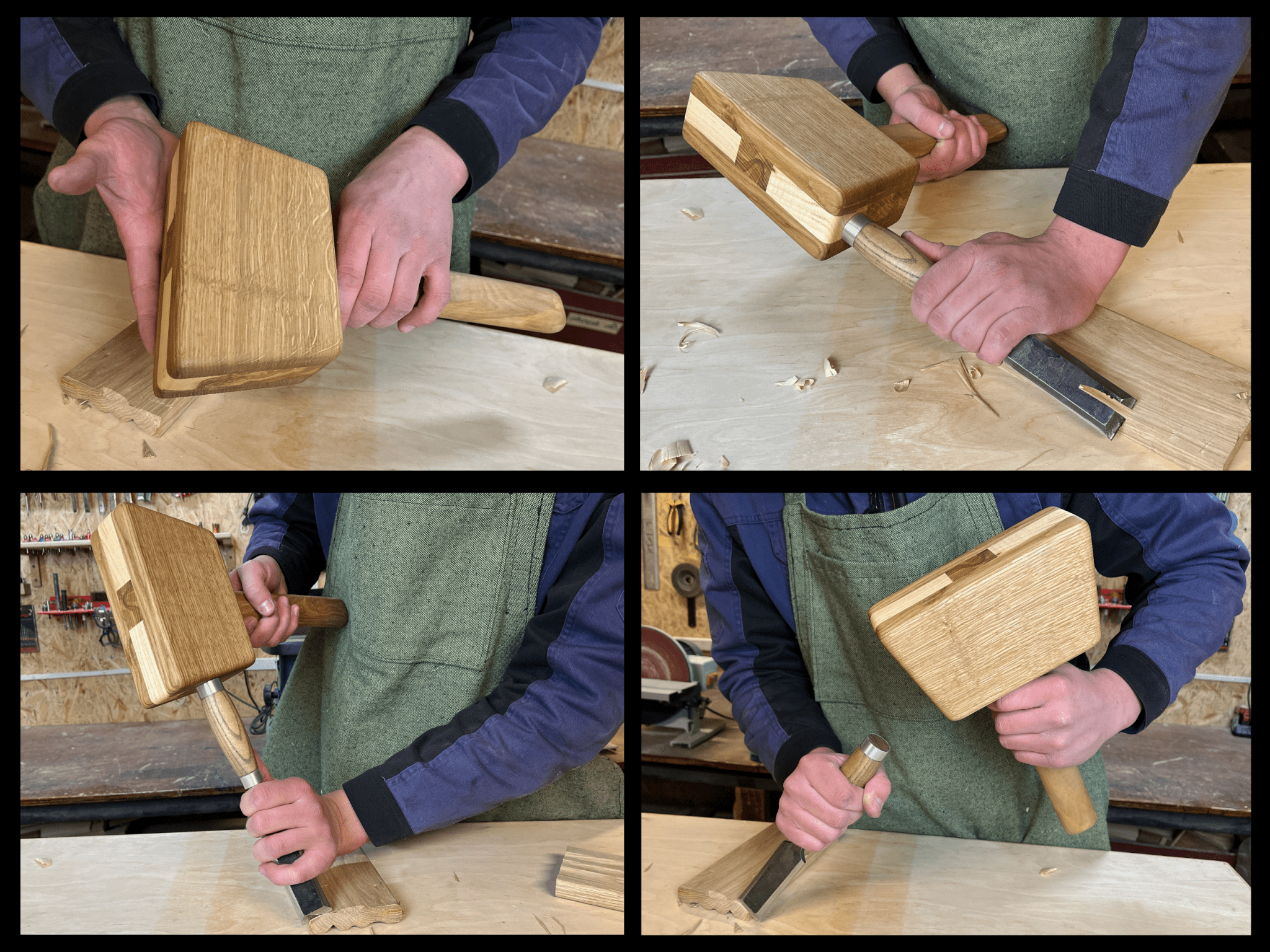 Quiet 35 oz Wooden Mallet (Mallet Tool) - 9