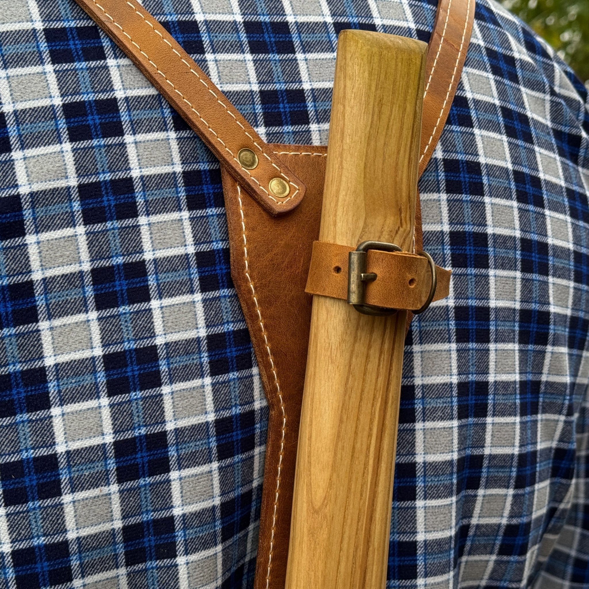 Leather Axe Case with Adjustable Shoulder Straps - 3