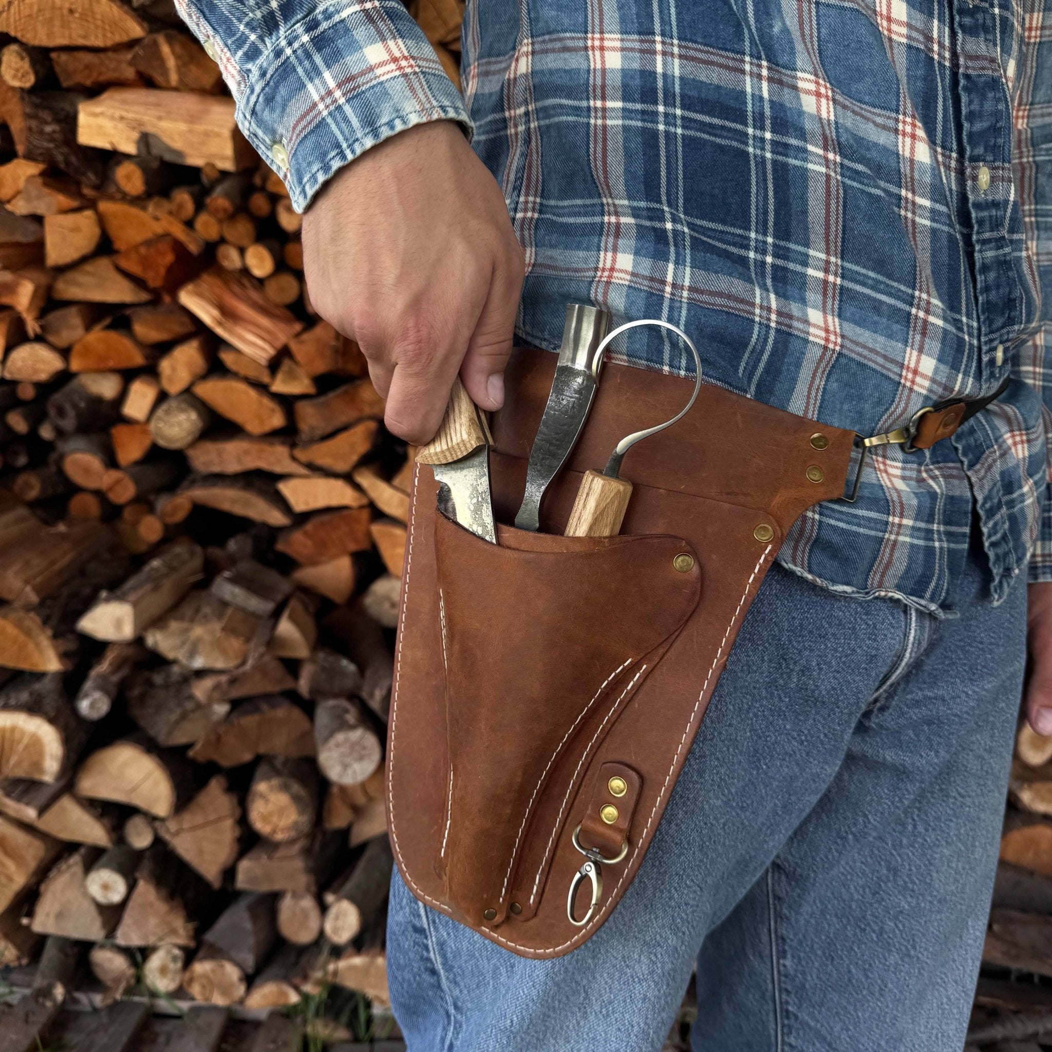 Leather Belt Tool Pouch - 6