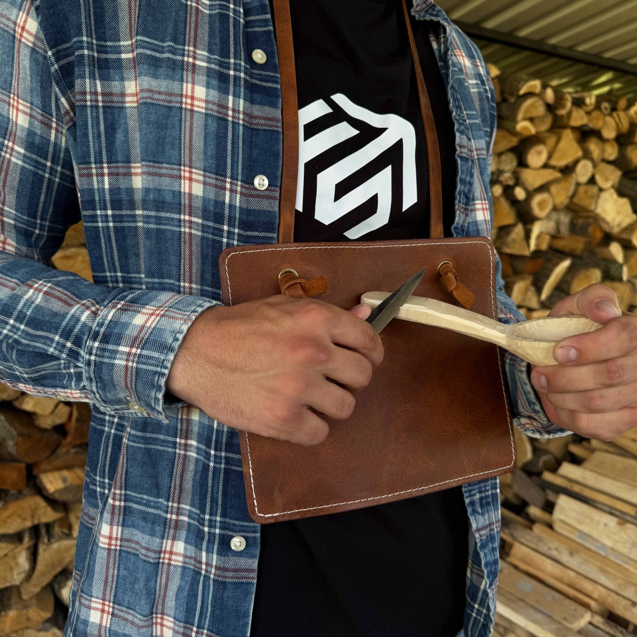 Leather Breast Plate with Belt - 8