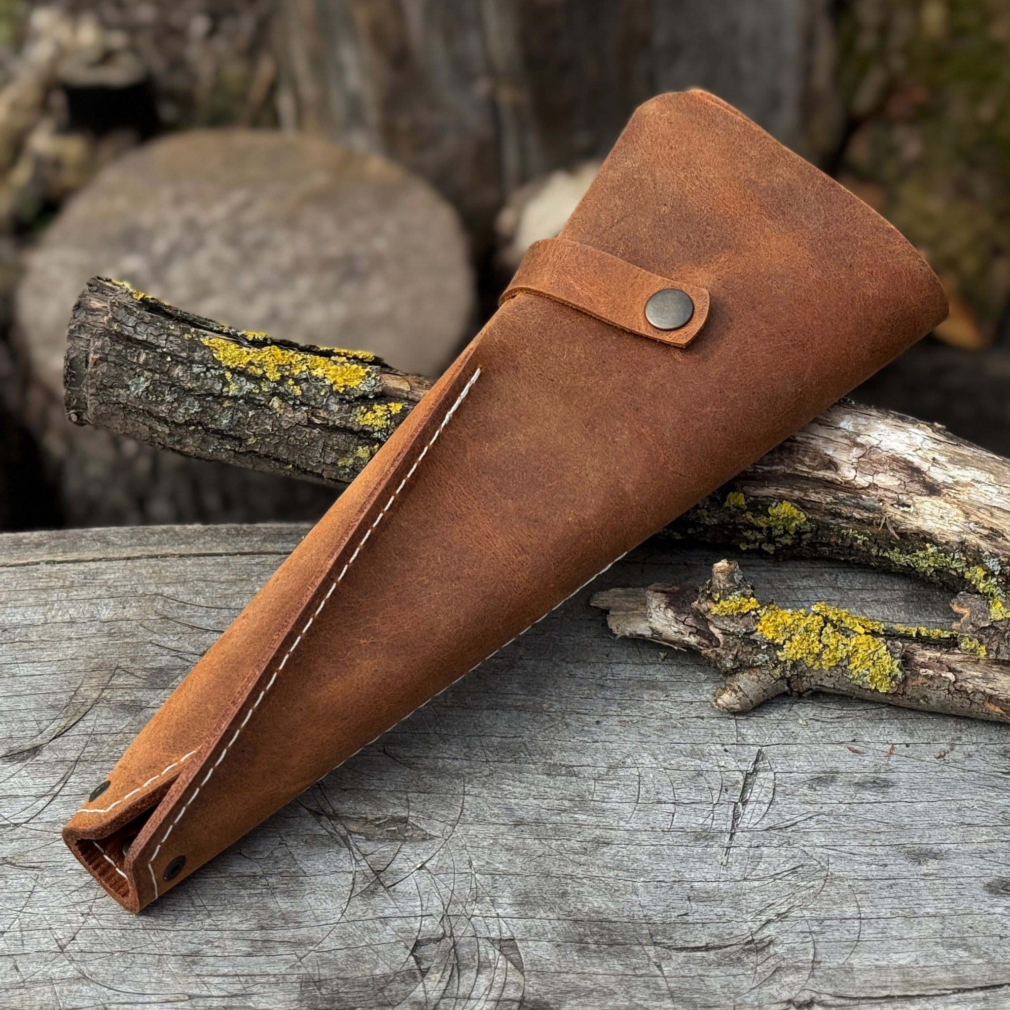 Leather Case for 3 Throwing Knives - 8