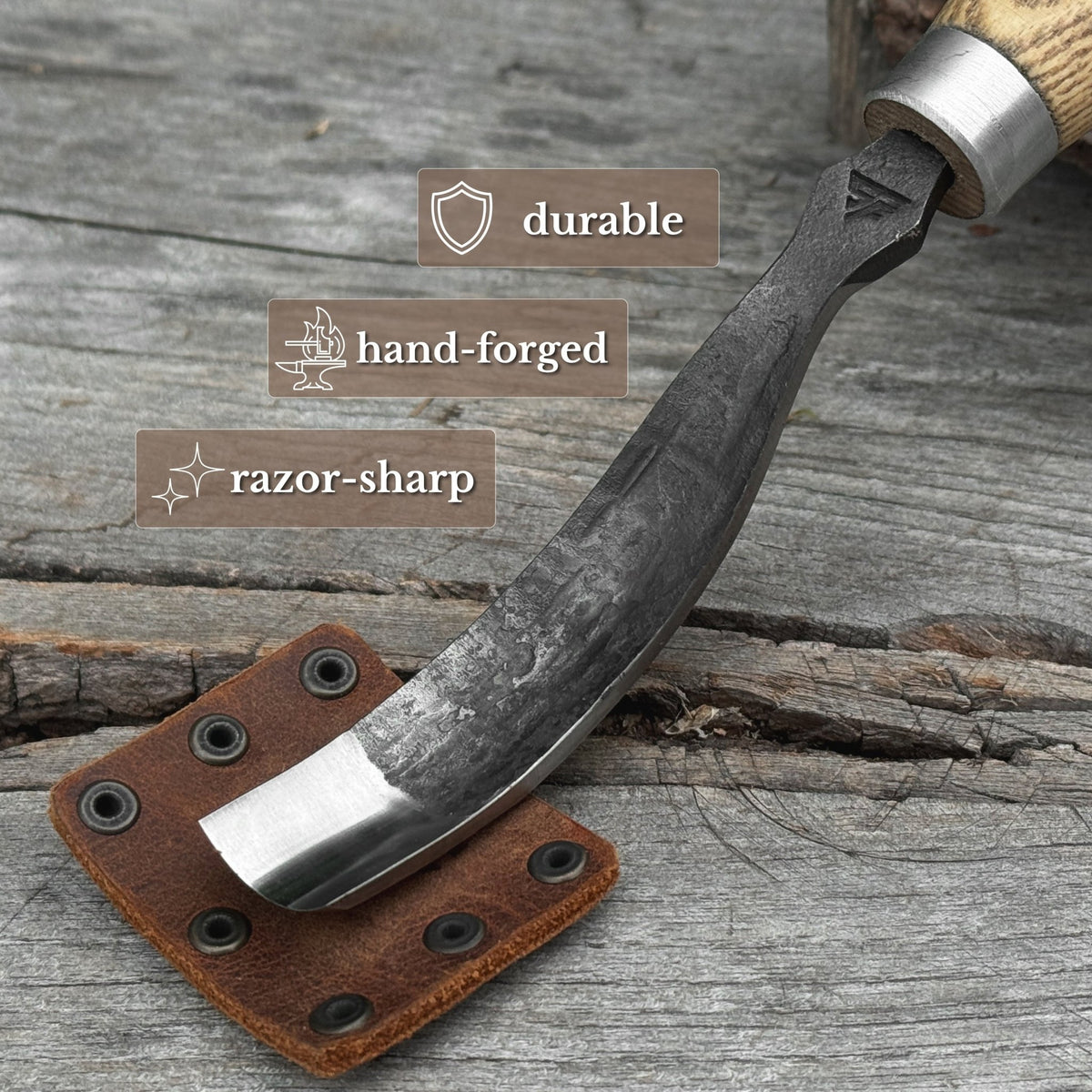 Long Bent (Curved) Gouge, 10 - 45 mm (0.4 - 1.8 inches) - 3