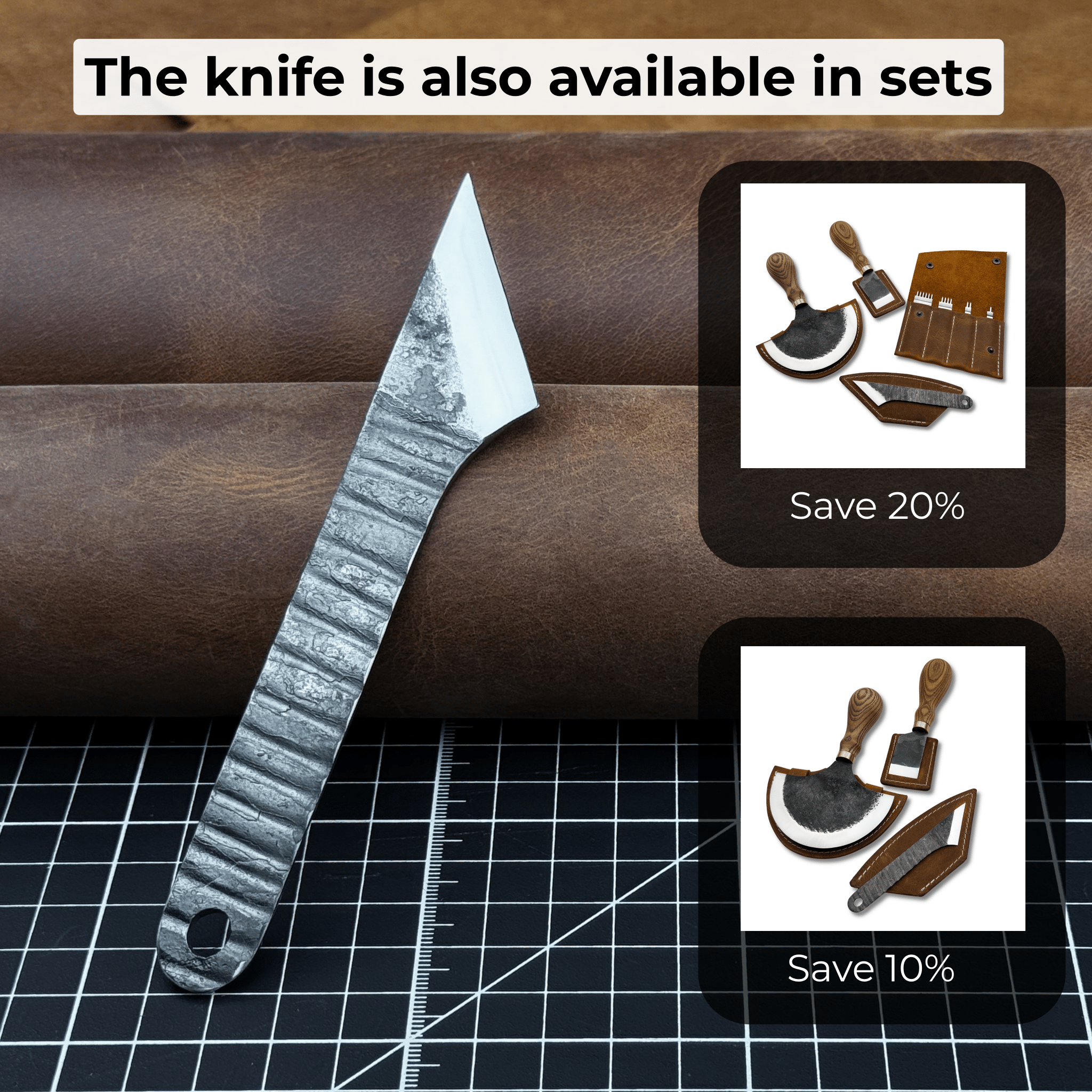 Marking Knife Kiridashi with leather sheath, 4 cm (1.57 inches) - 10