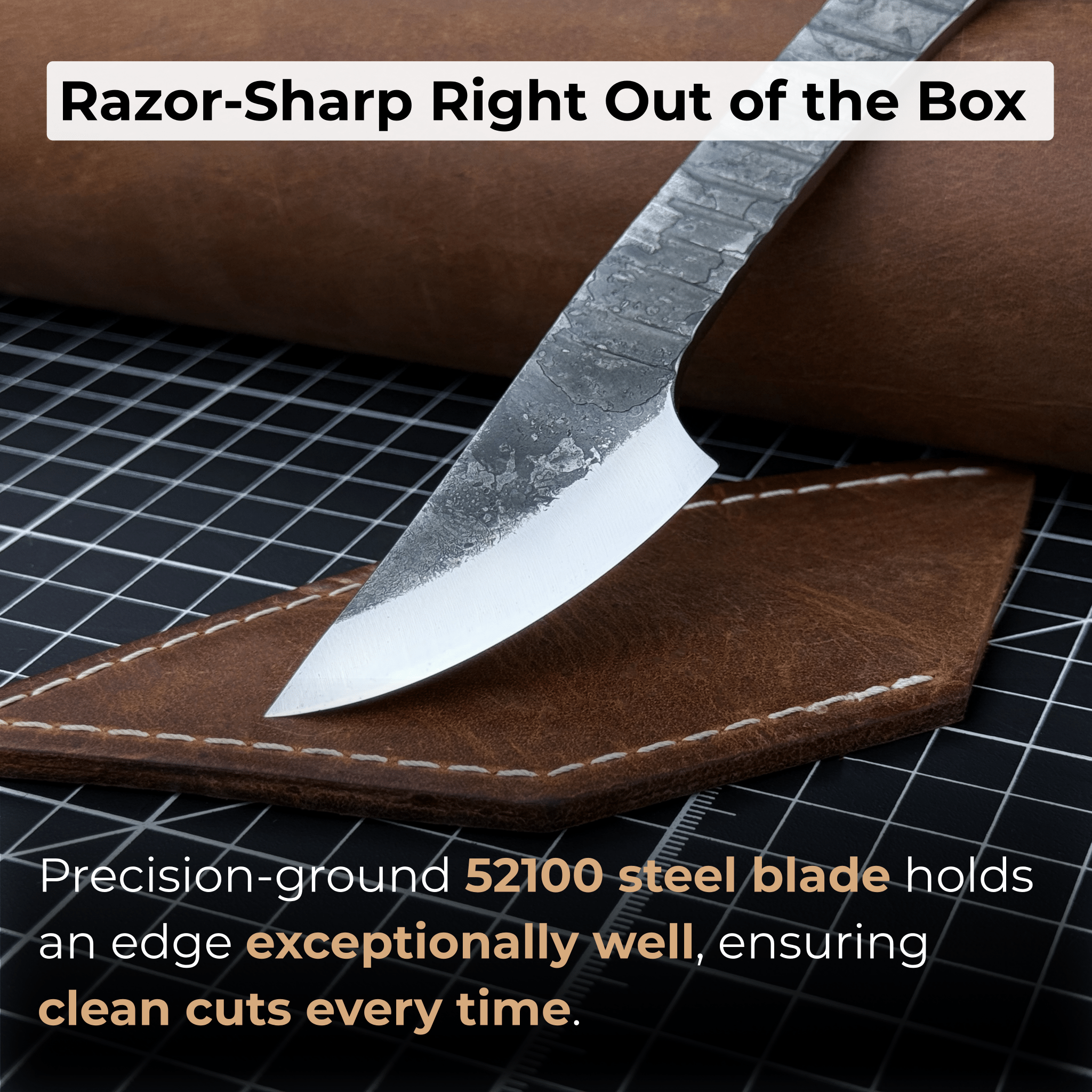 Marking Knife Kiridashi with Rounded Blade, 5,5 cm (2.17 inches) - 3