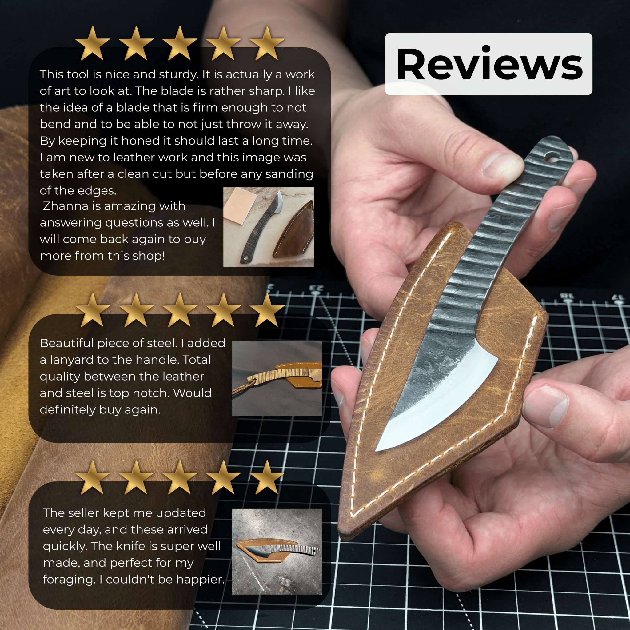 Marking Knife Kiridashi with Rounded Blade, 5,5 cm (2.17 inches) - 9
