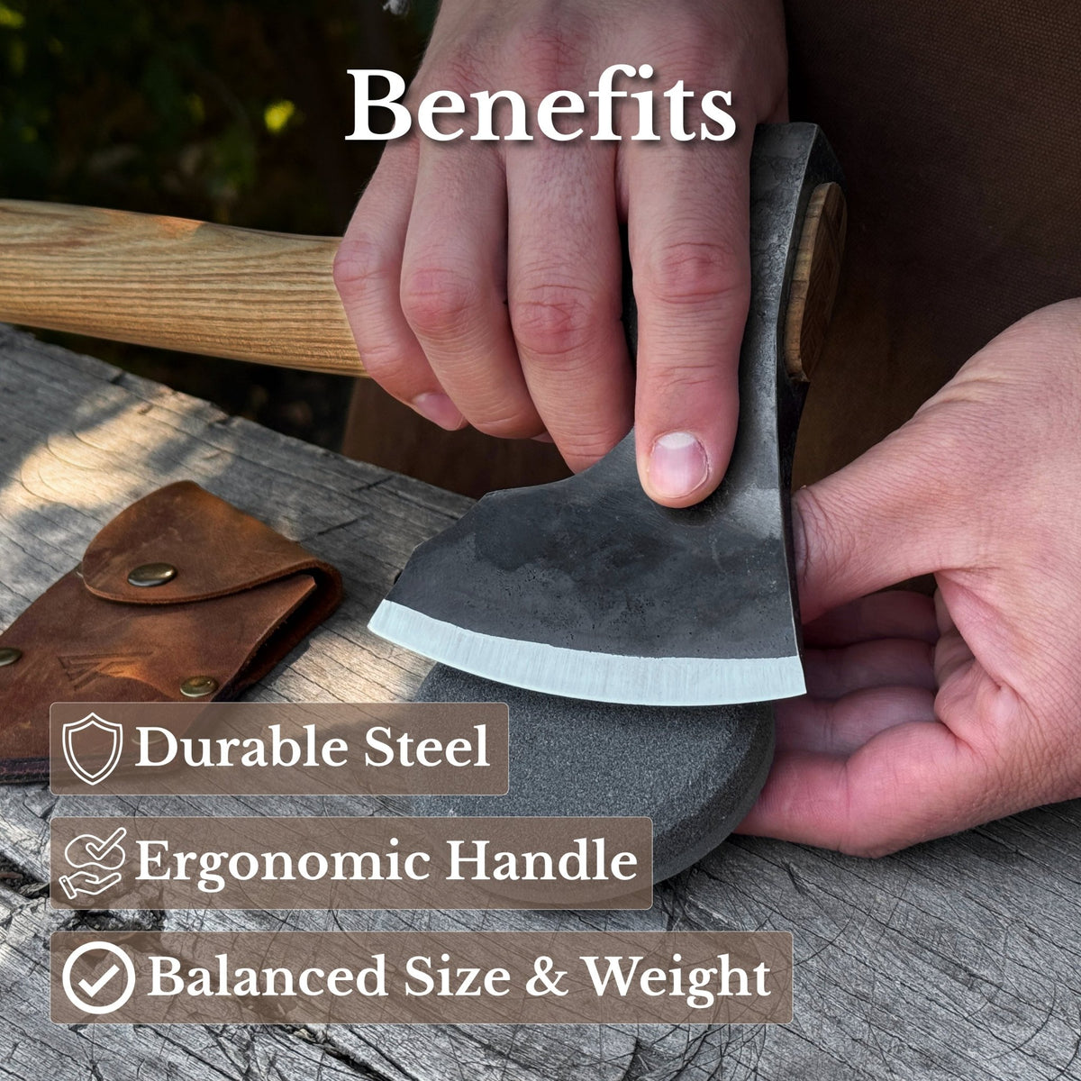 Medium Carving Axe, 735 g (1.62 lbs) - 8