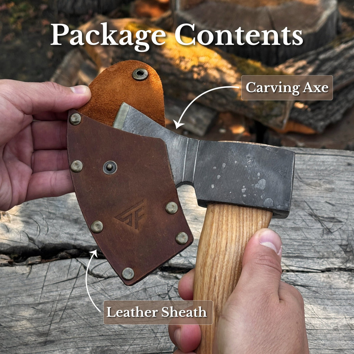 Medium Carving Axe, 780 g (1.71 lbs) - 9