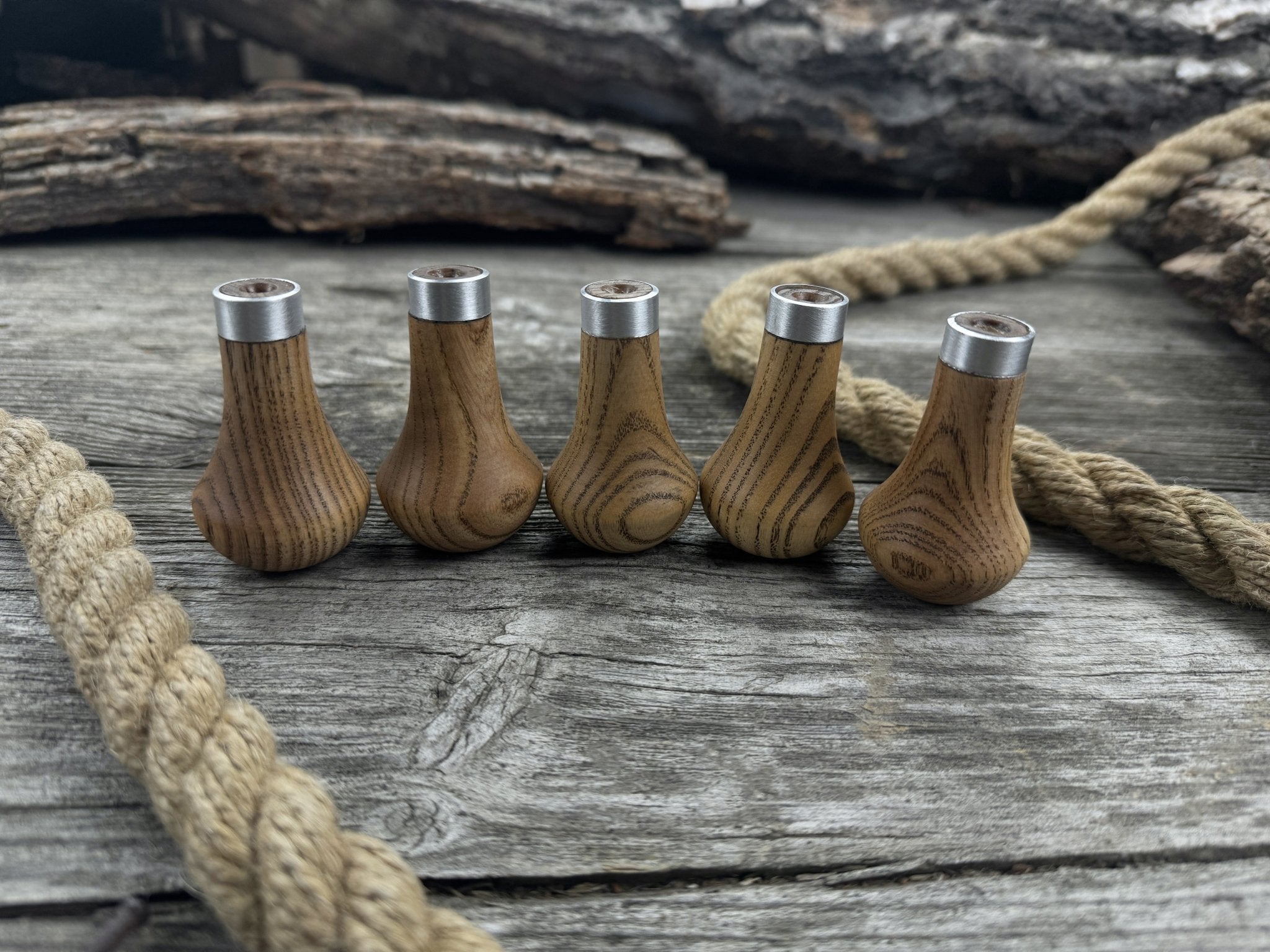 Palm Grip Handles for Wood Carving Tools (Set of 5), 6 cm (2.36 in) - 1