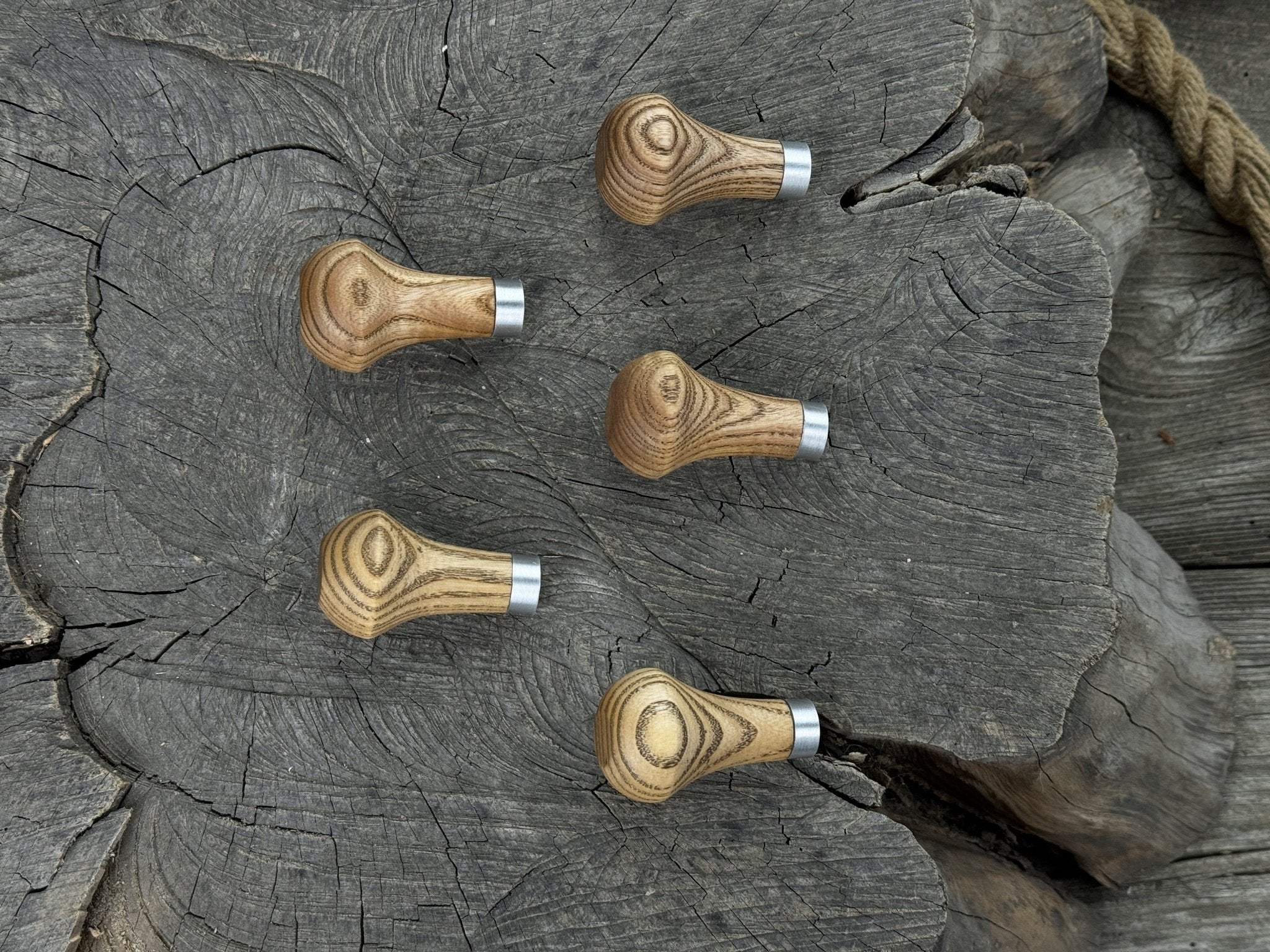 Palm Grip Handles for Wood Carving Tools (Set of 5), 6 cm (2.36 in) - 7