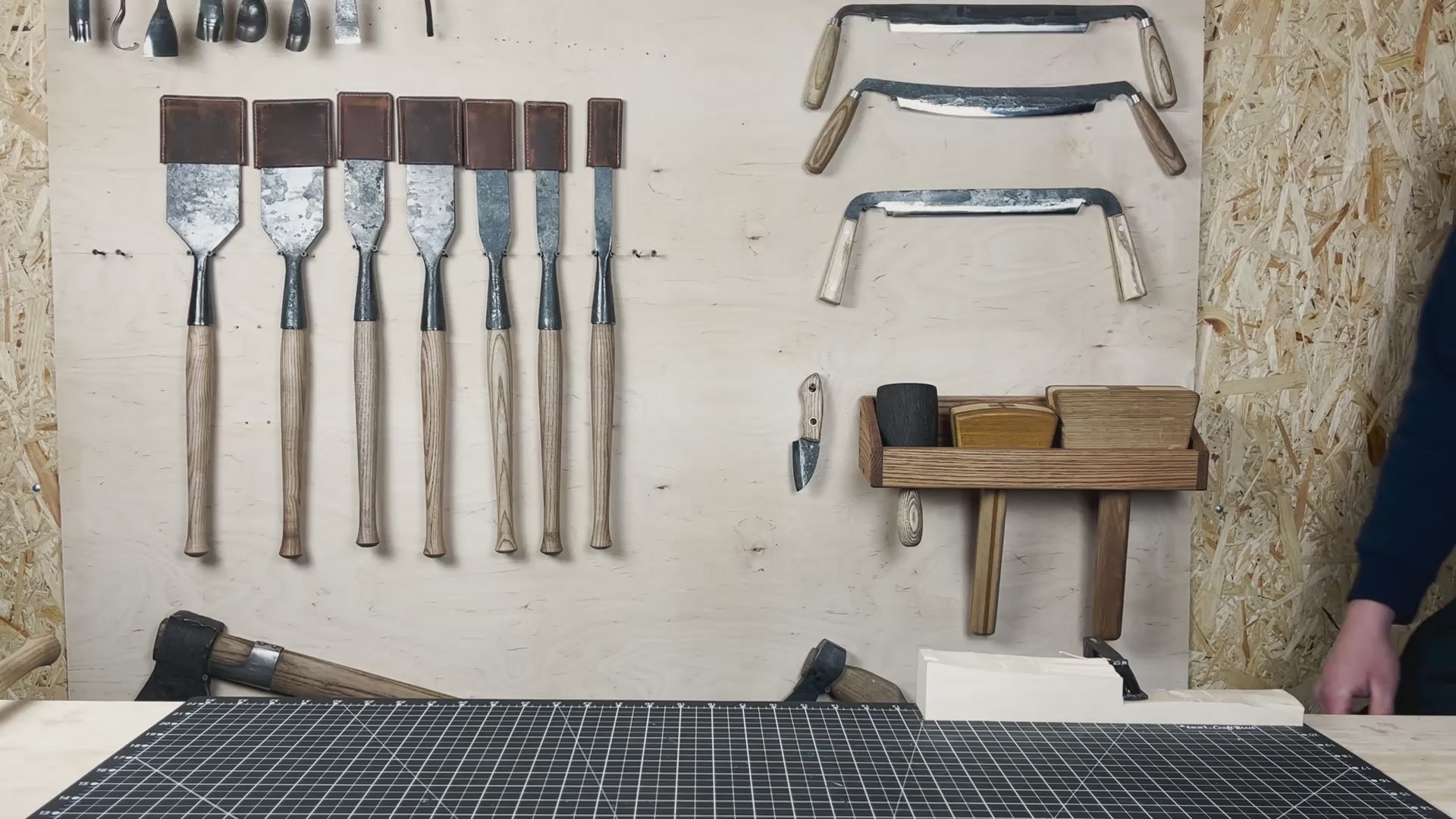 Ensemble de 7 ciseaux à bois longs