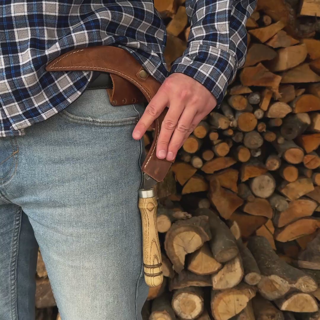 Handgeschmiedete große Sichel, ⌀19 cm (7,5 Zoll)