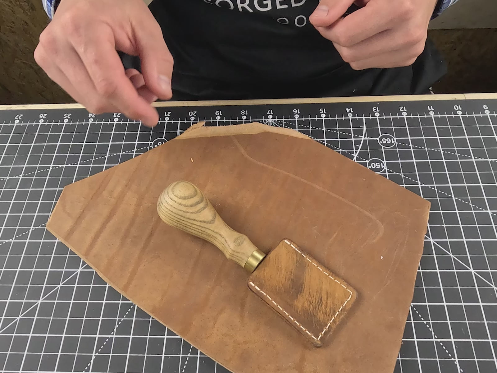 Straight Leather Skiving Knife, 3 cm (1.18 inches)