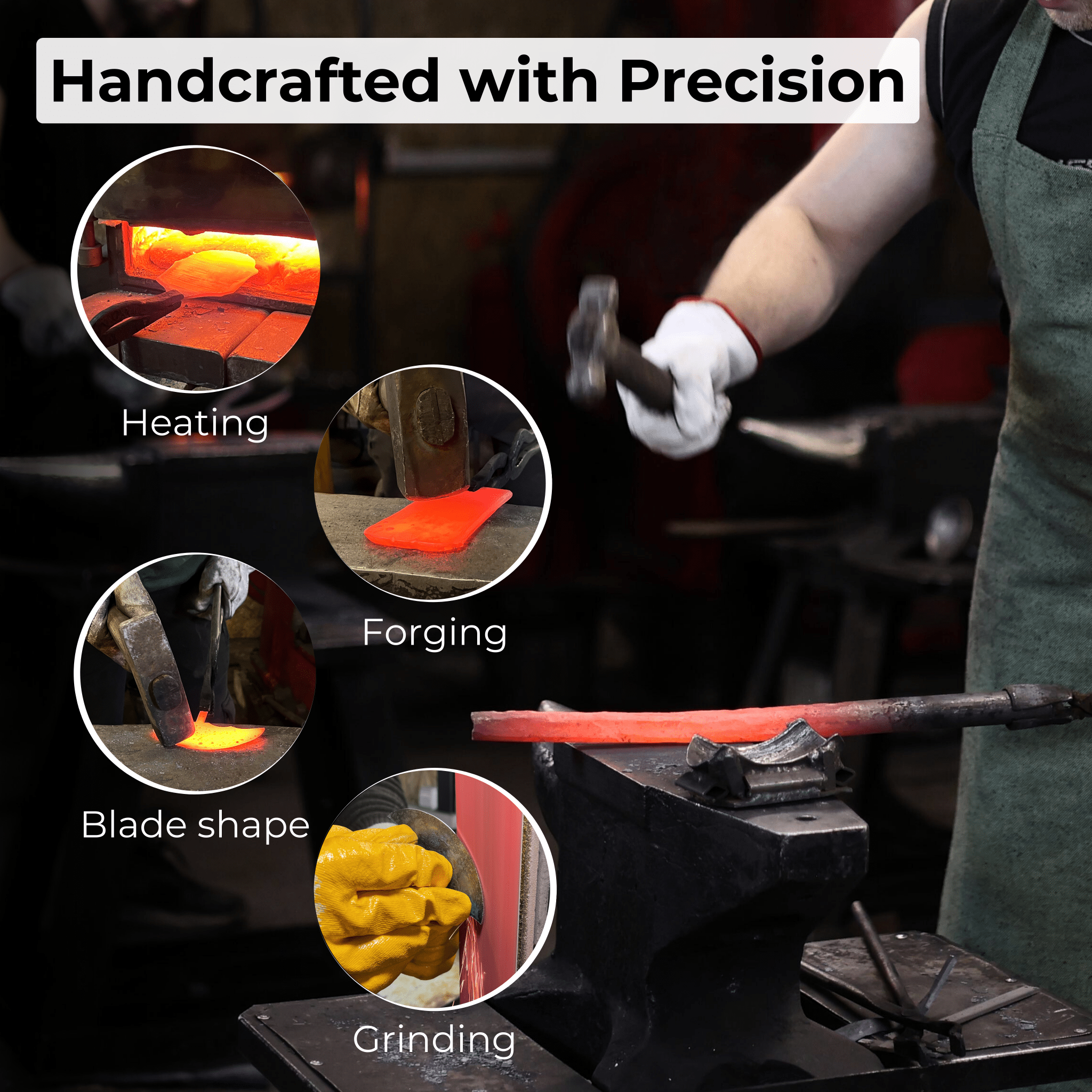 Professional Leather Crafting Half Round Knife, 10.5 cm (4.1 inches) - 8