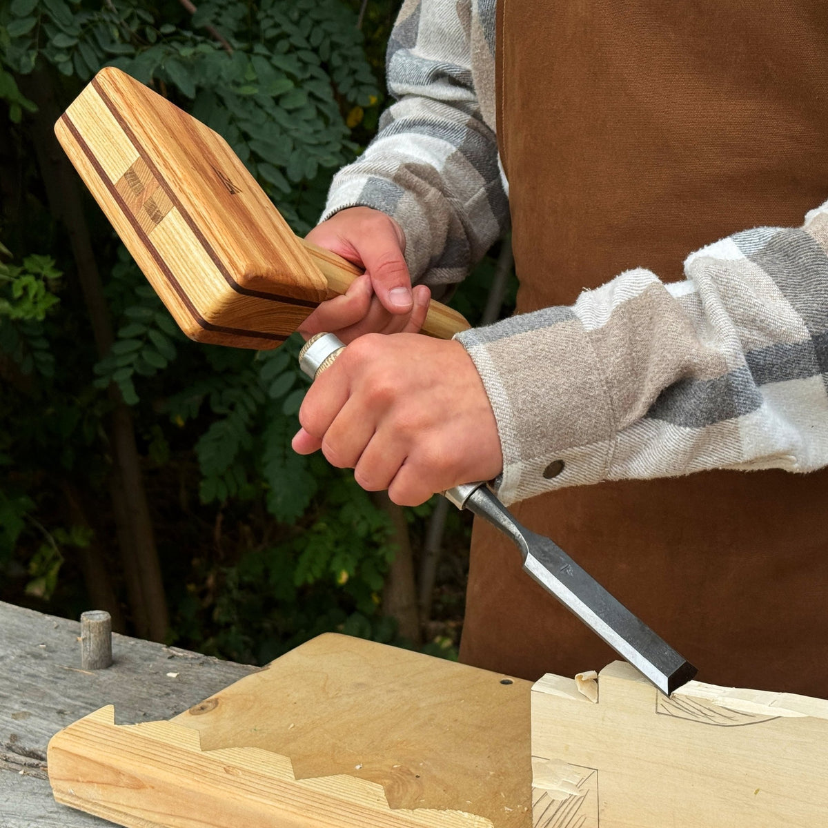 Quiet 23 oz Wooden Mallet (Mallet Tool) - 4