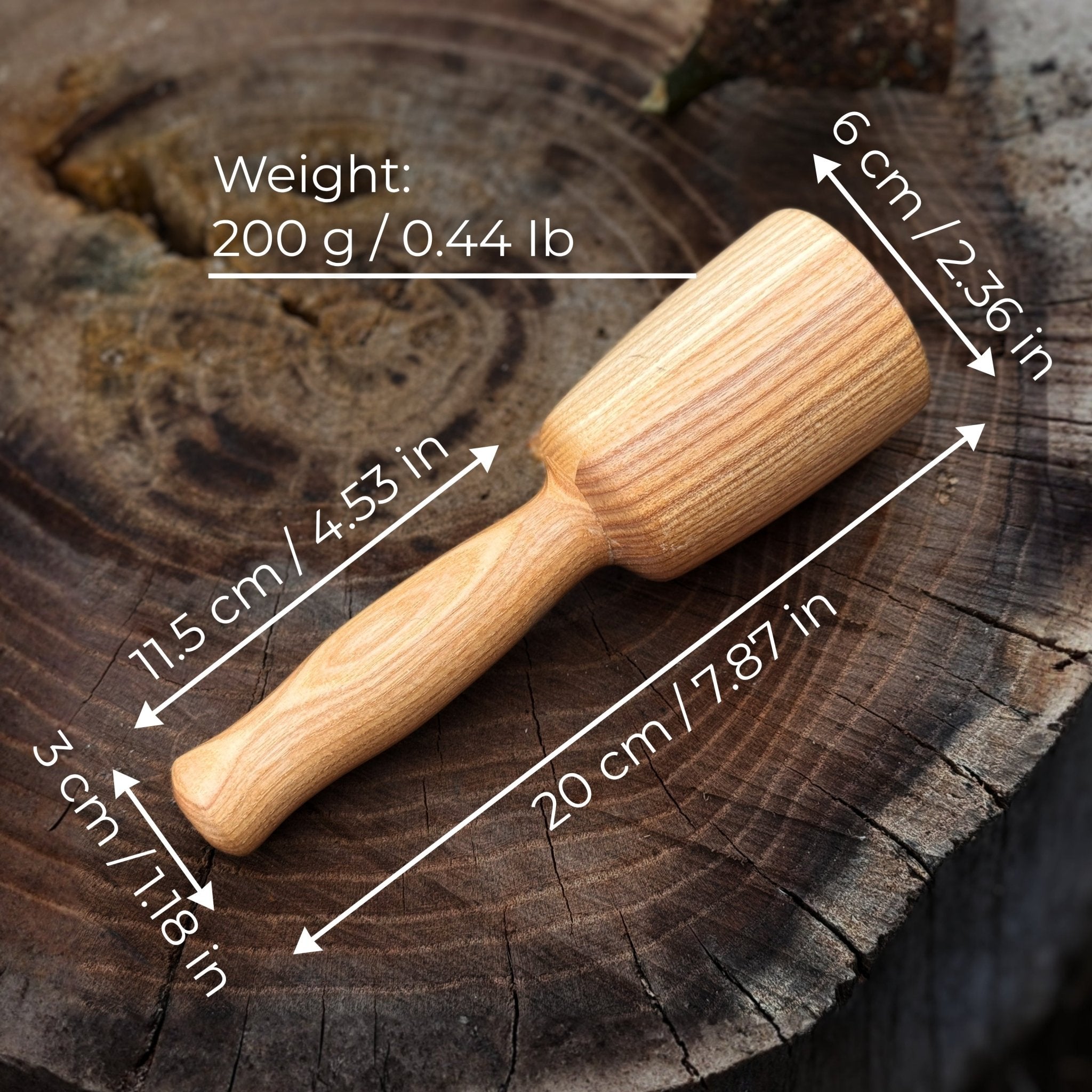 Quiet 7 oz. Wooden Mallet (Mallet Tool) - 2