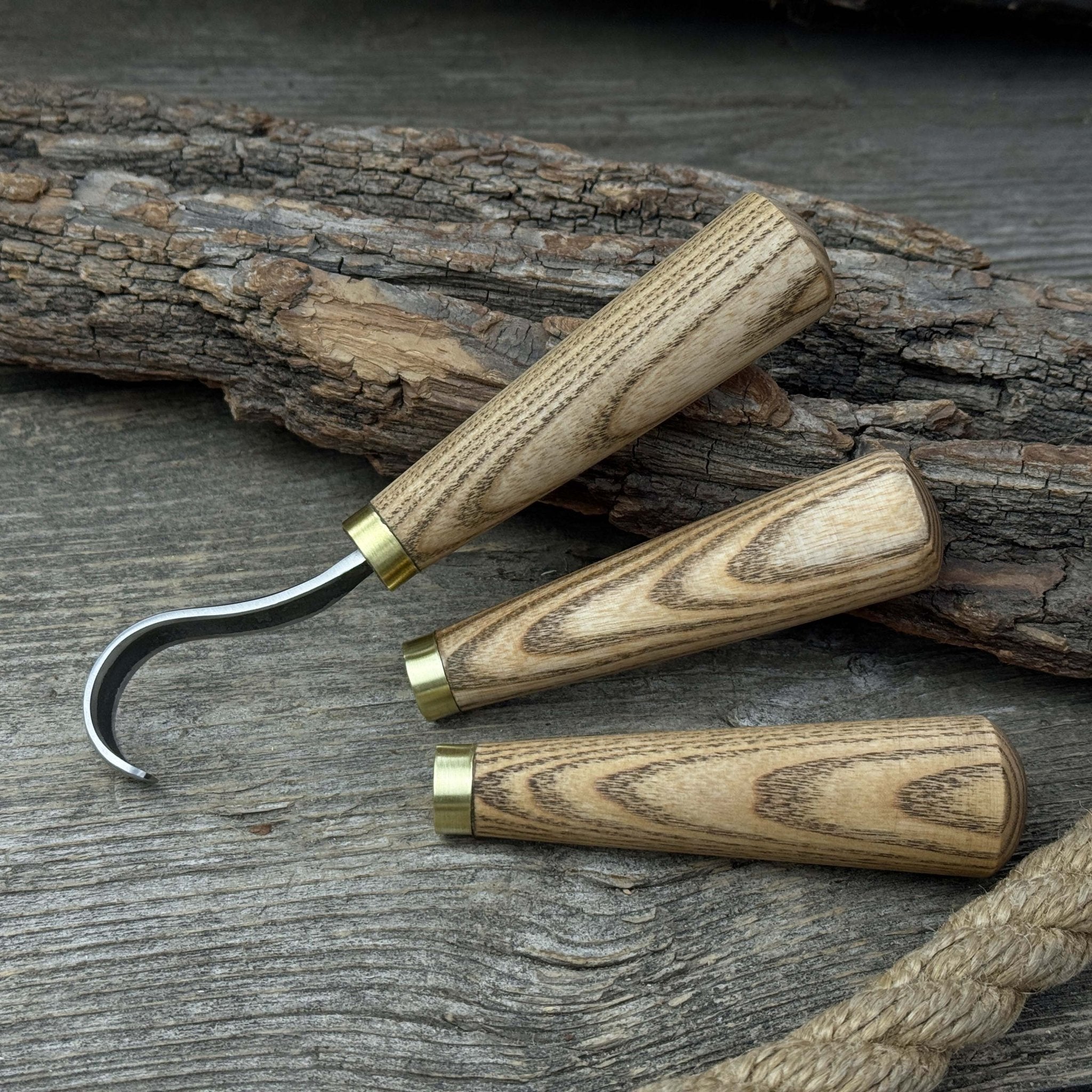 Set of 10 Universal Wooden Handles - 7