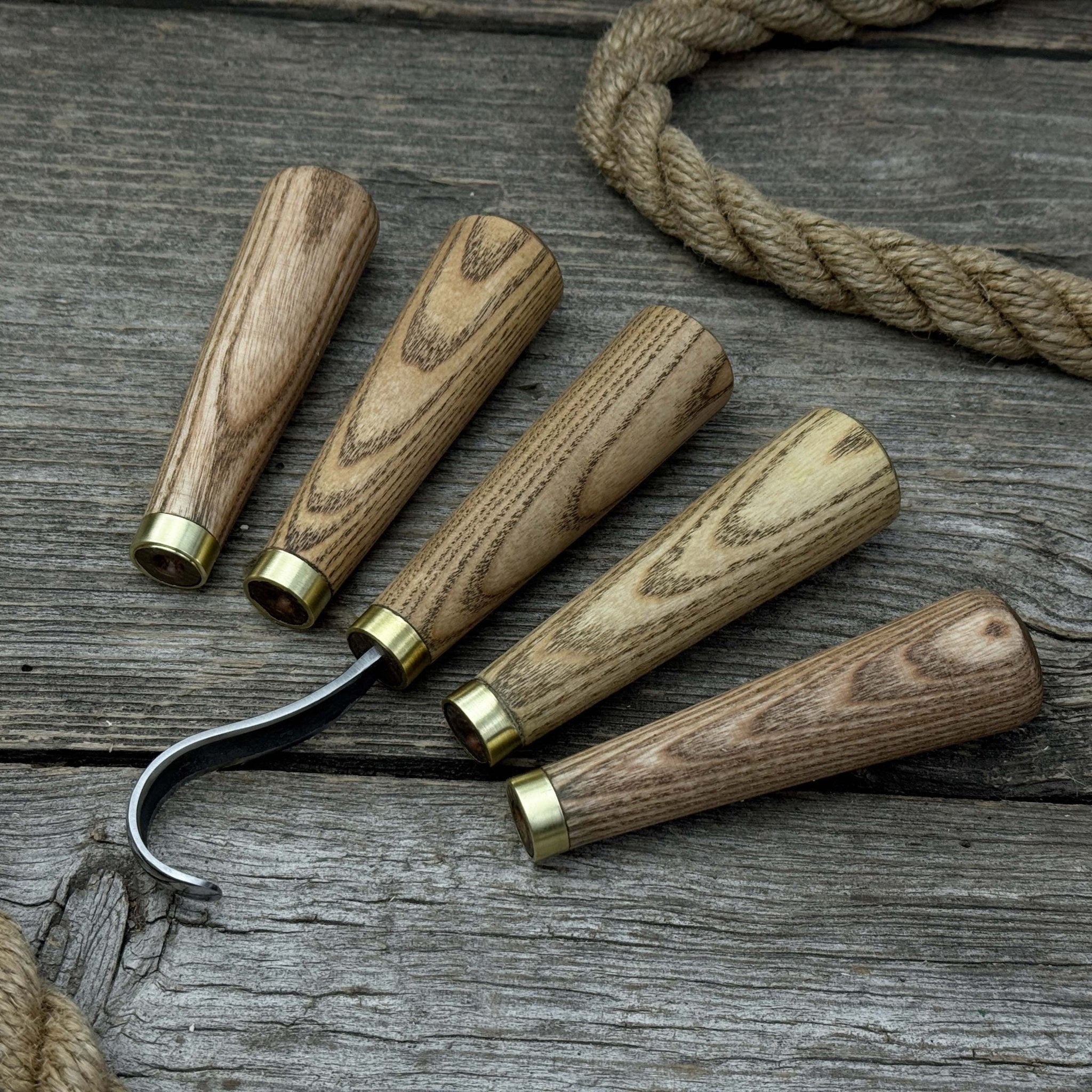 Set of 10 Universal Wooden Handles - 10
