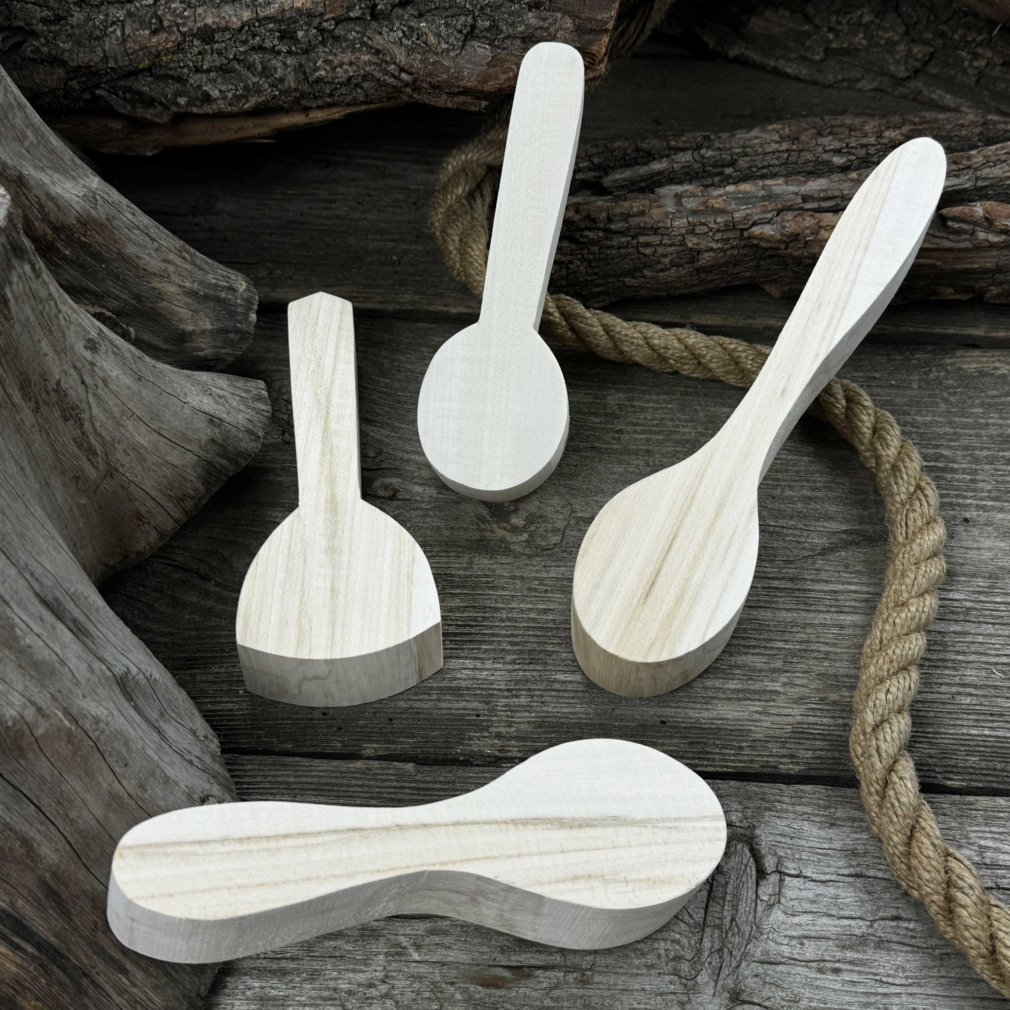 Set of 12 Linden Wood Spoon Carving Blanks - 9