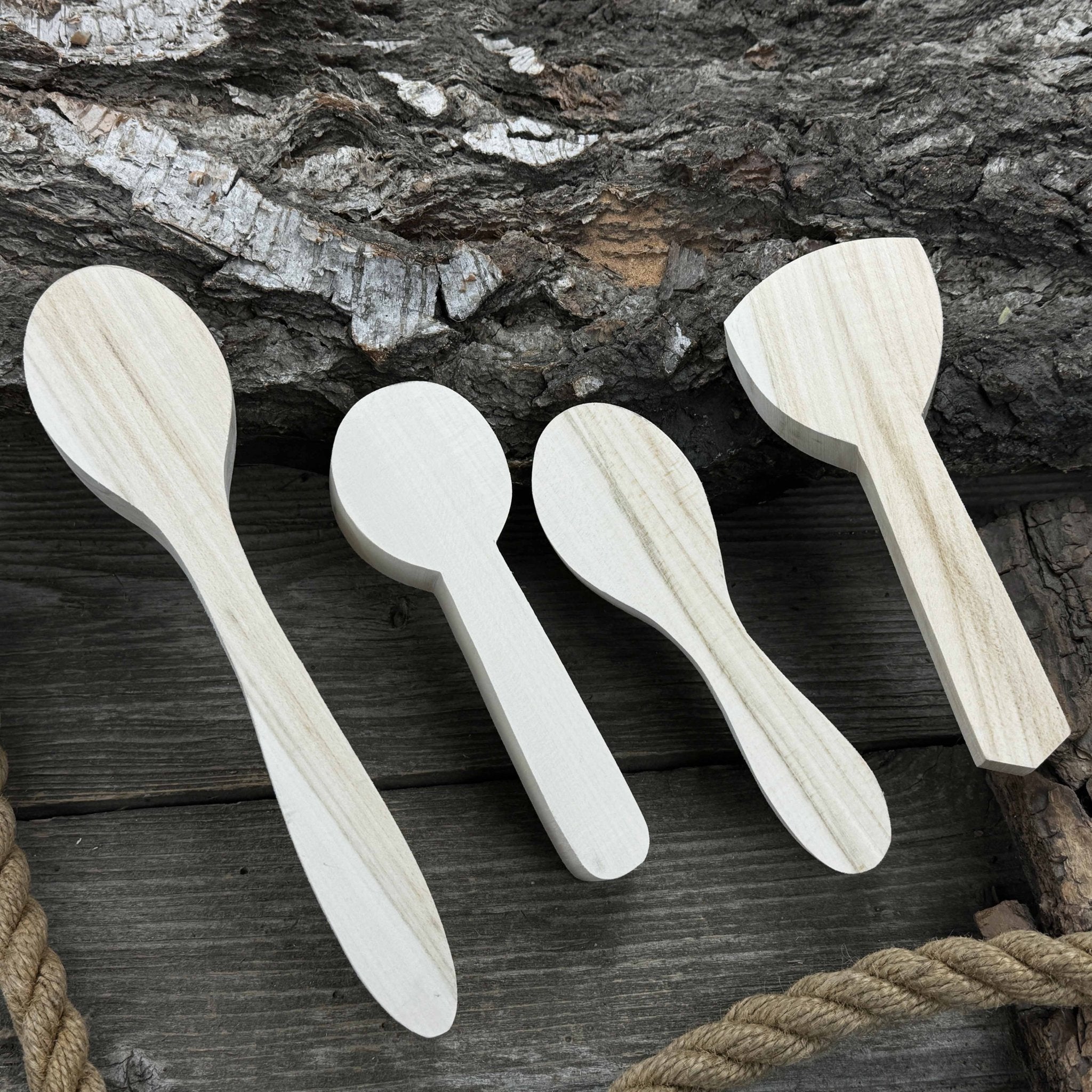 Set of 12 Linden Wood Spoon Carving Blanks - 6