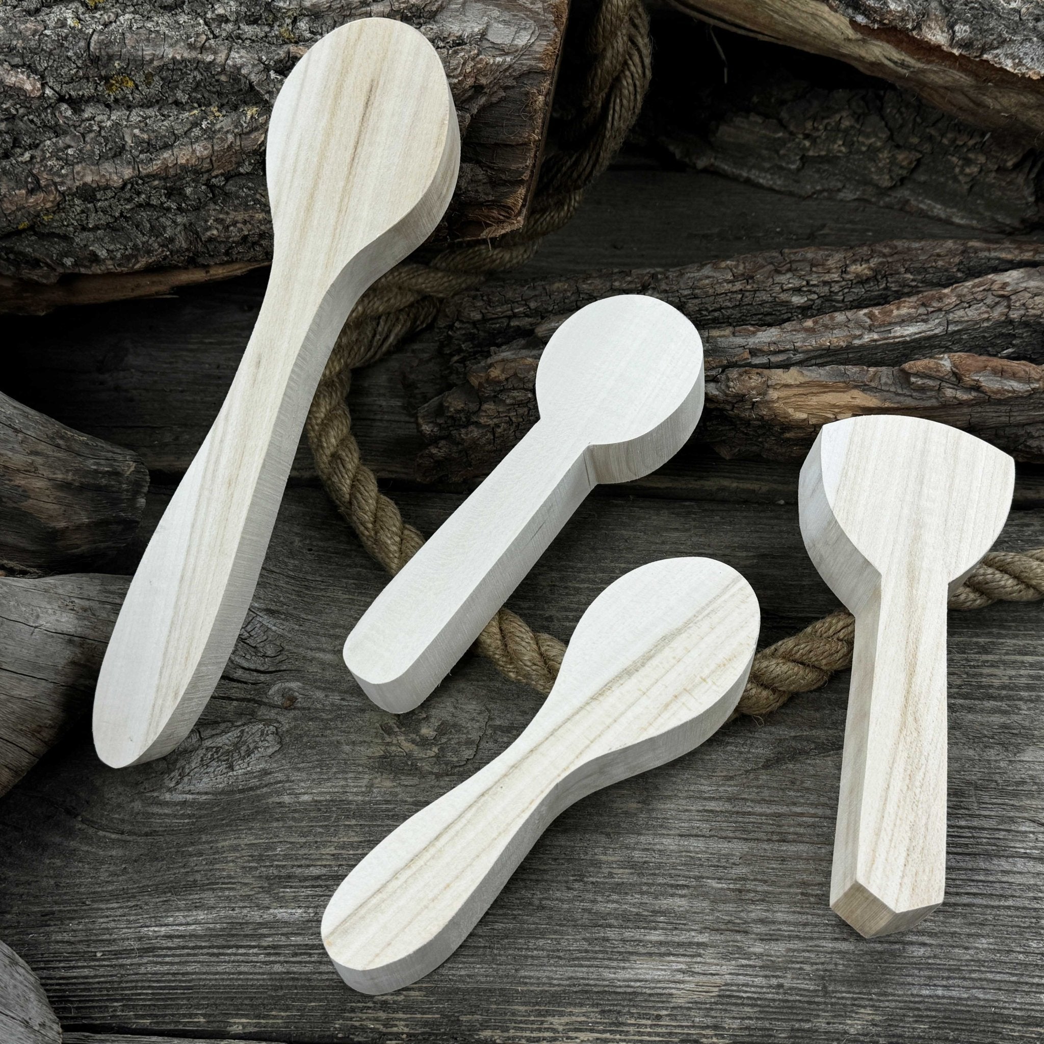 Set of 12 Linden Wood Spoon Carving Blanks - 8