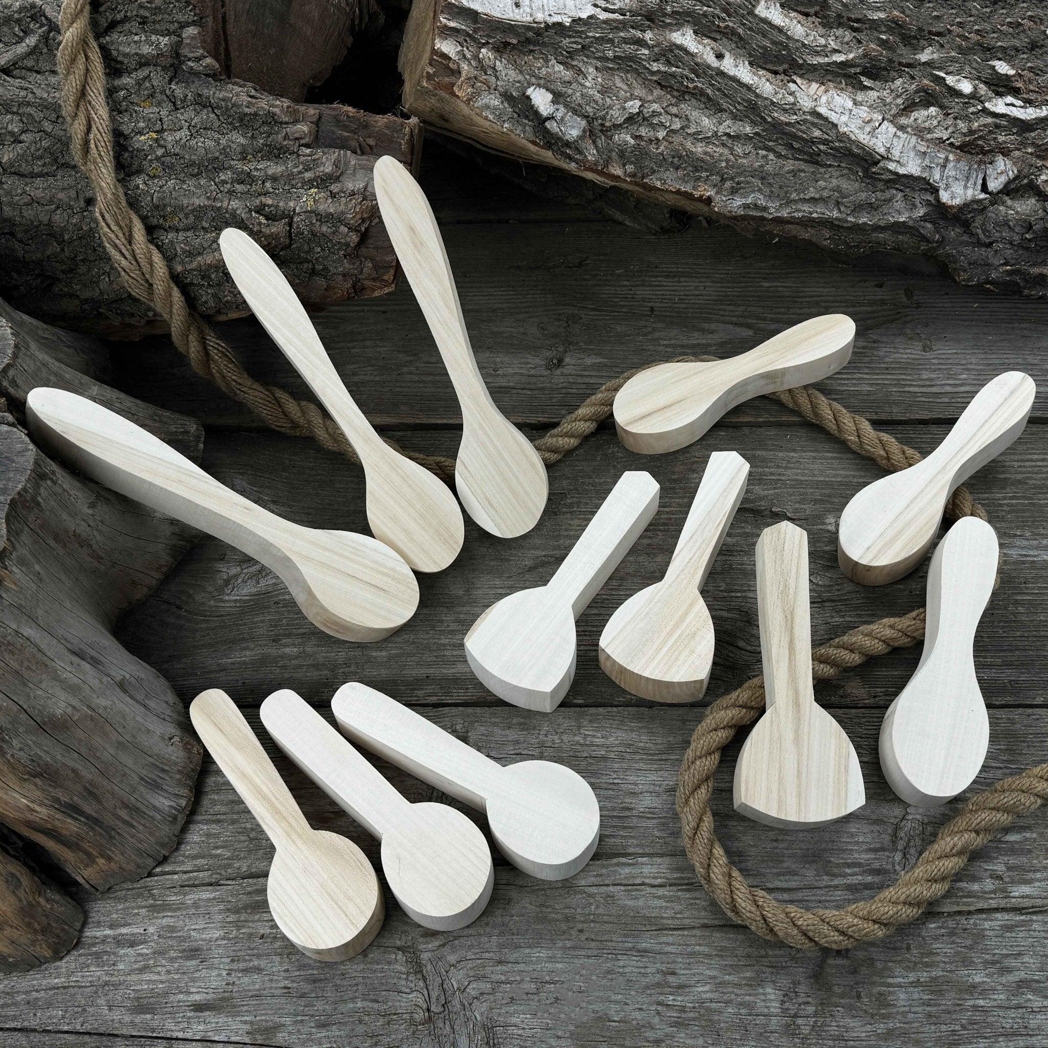 Set of 12 Linden Wood Spoon Carving Blanks - 3