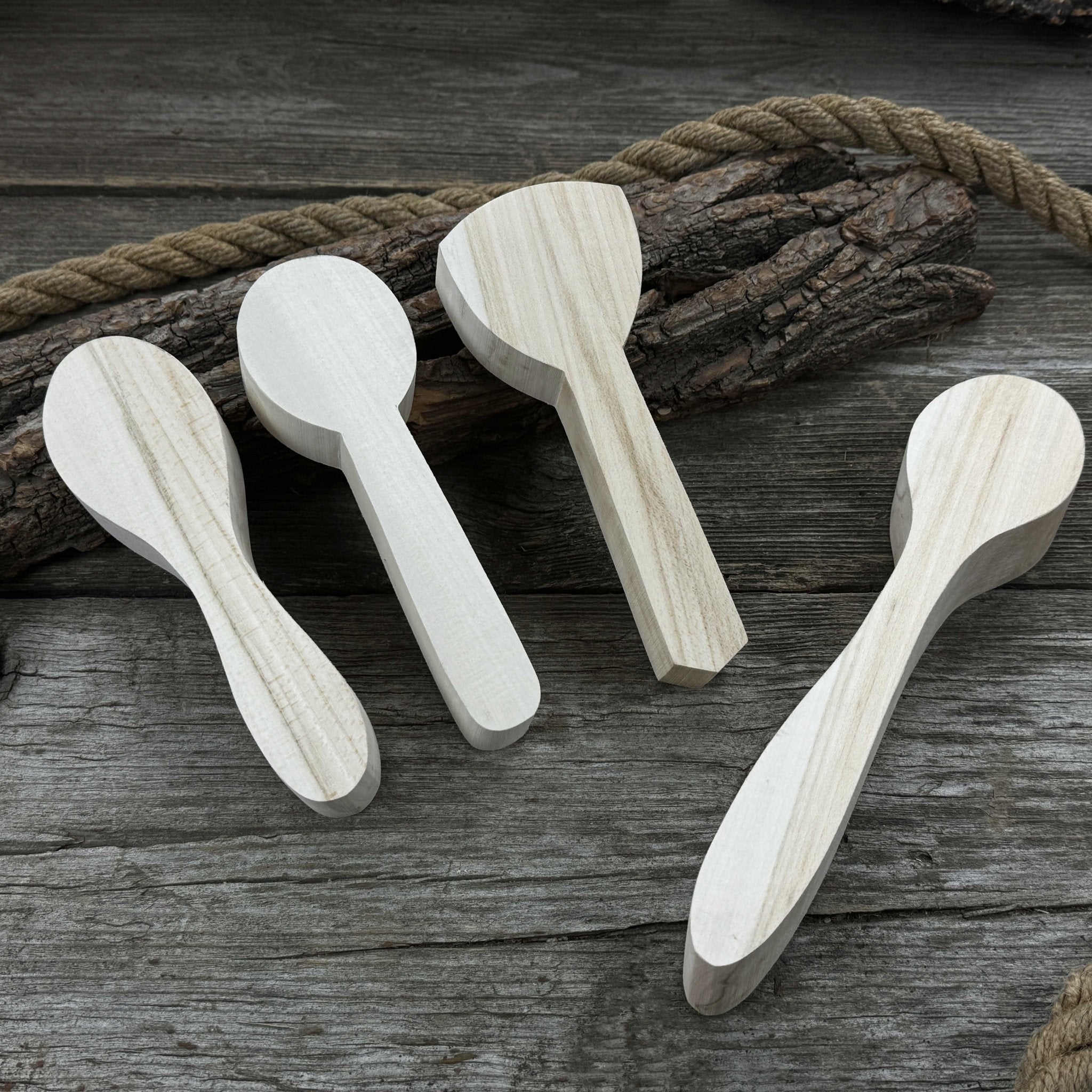 Set of 12 Linden Wood Spoon Carving Blanks - 10