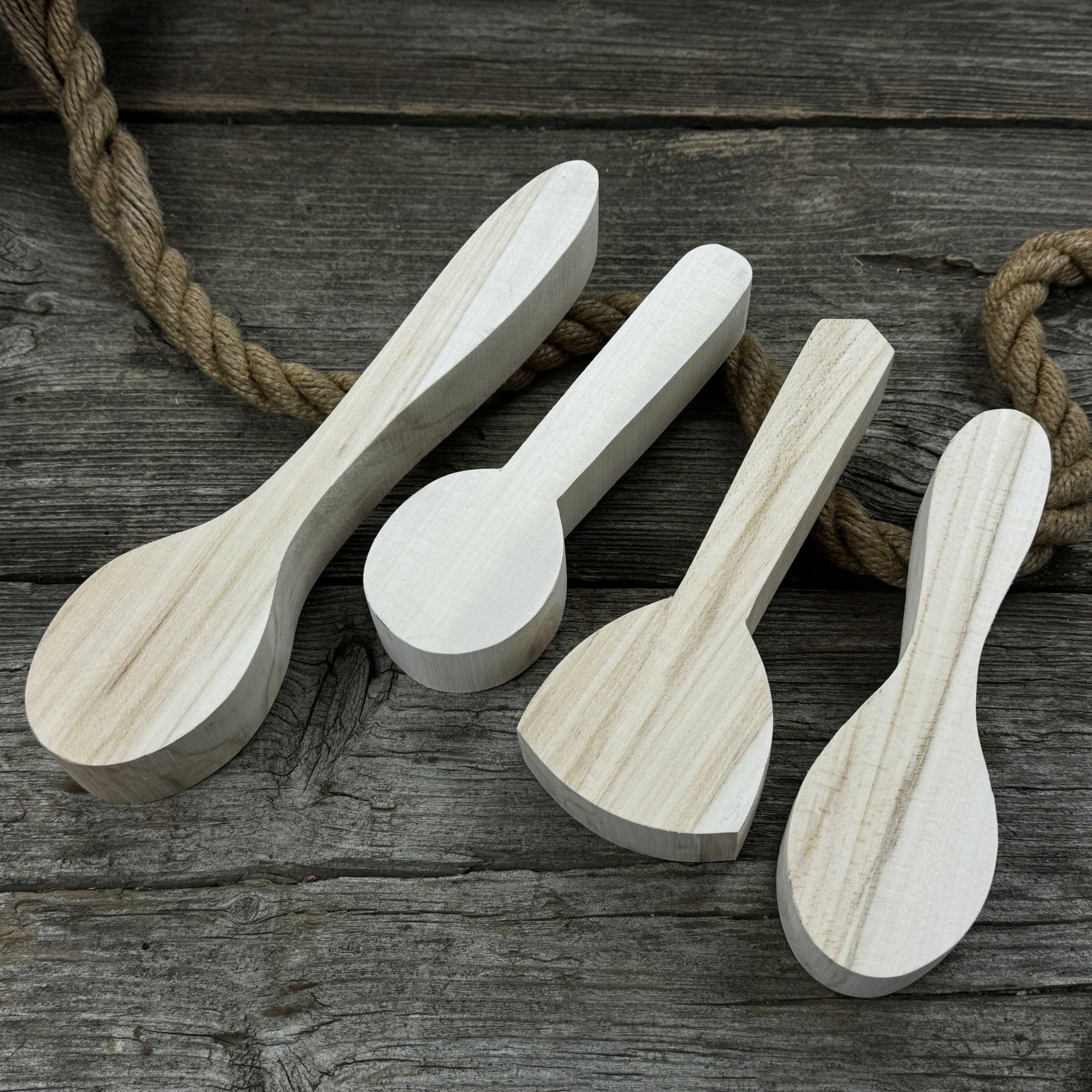 Set of 12 Linden Wood Spoon Carving Blanks - 7