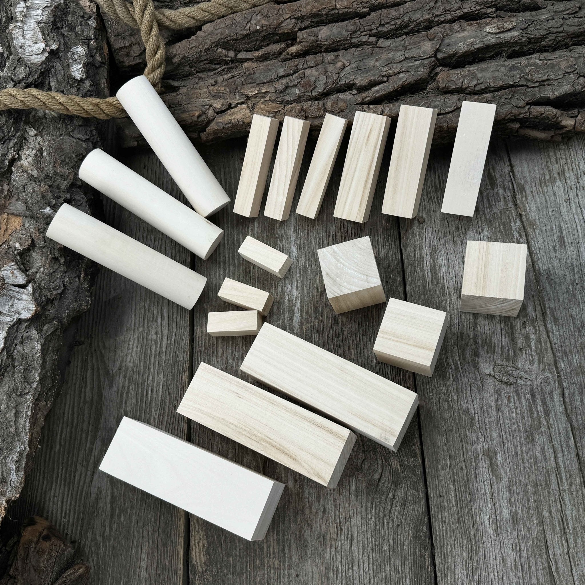 Set of 18 Assorted Linden Wood Carving Blanks - 7