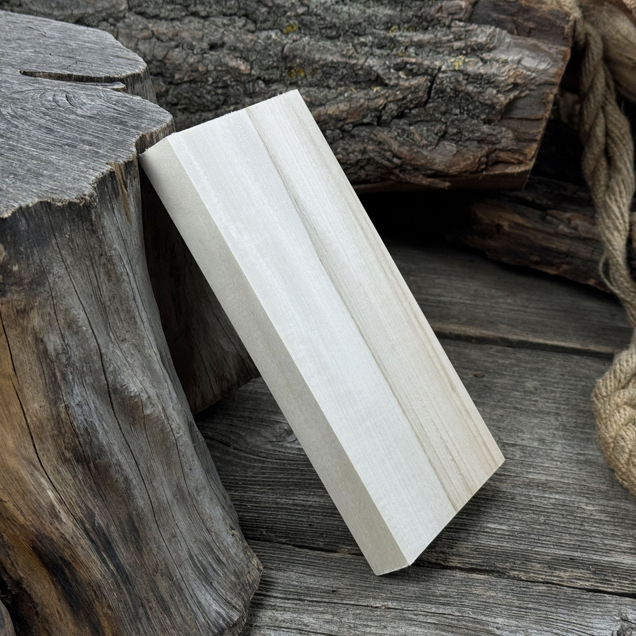 Set of 3 Flat Linden Wood Carving Blanks - 9