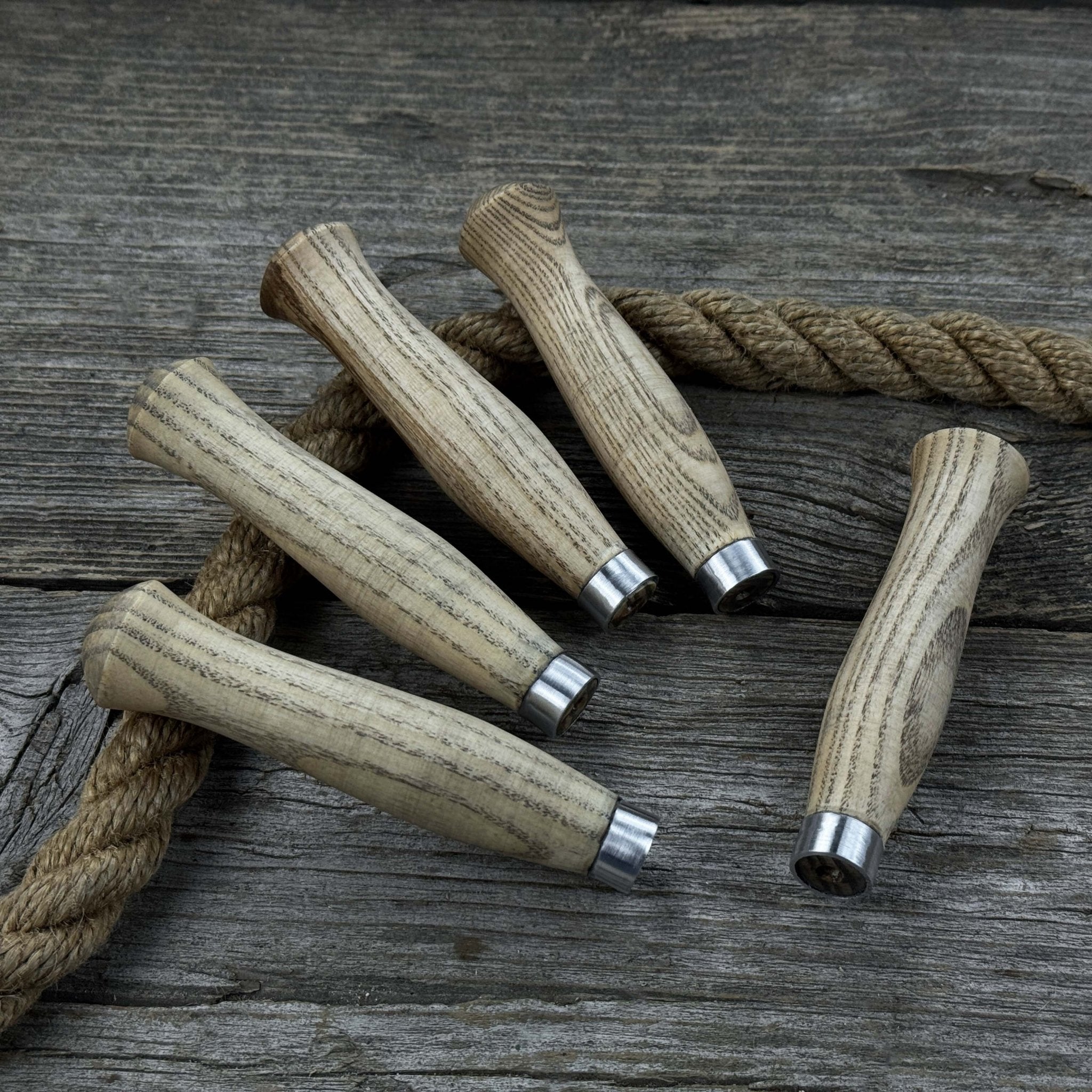 Set of 5 Ash Handles – Ideal for Carving Knives & Hand Tool Repair - 2