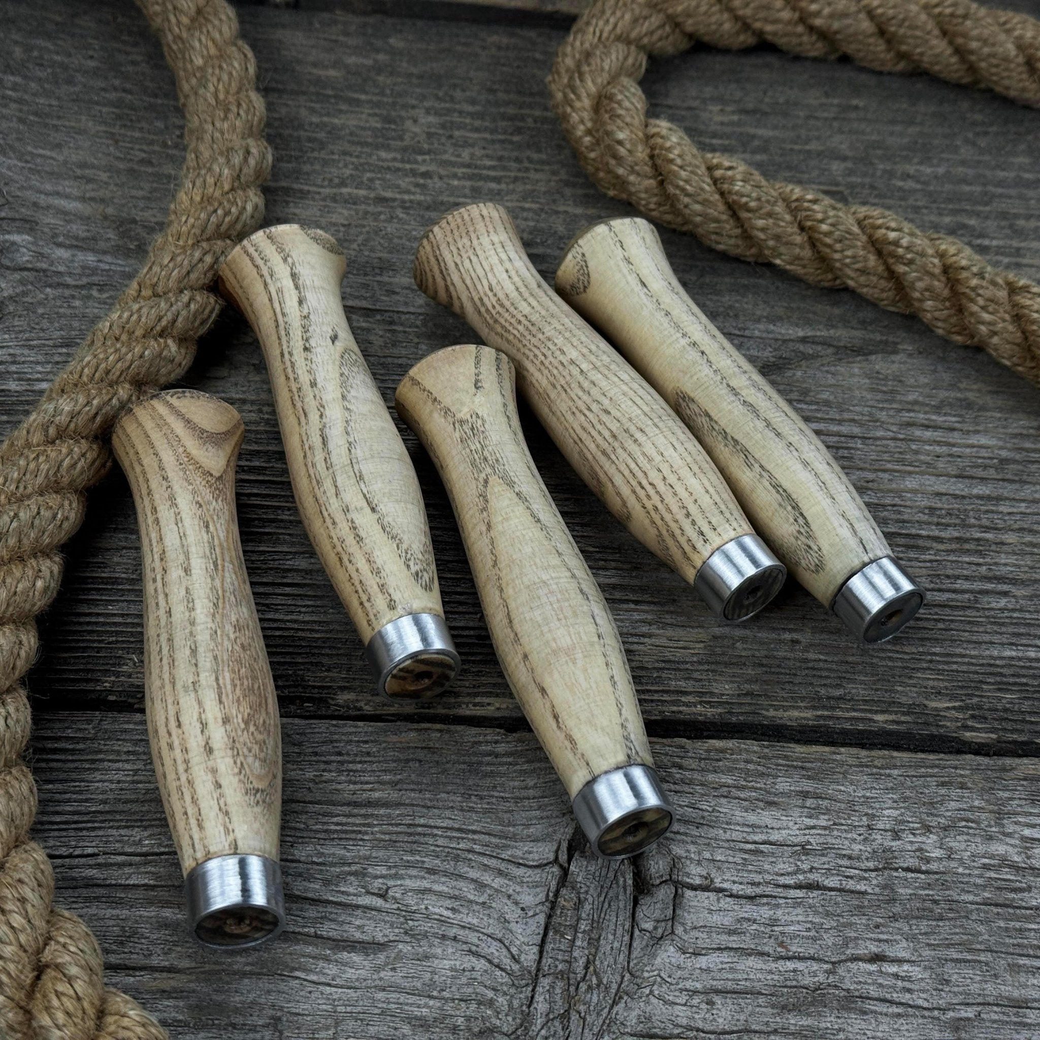 Set of 5 Ash Handles – Ideal for Carving Knives & Hand Tool Repair - 6