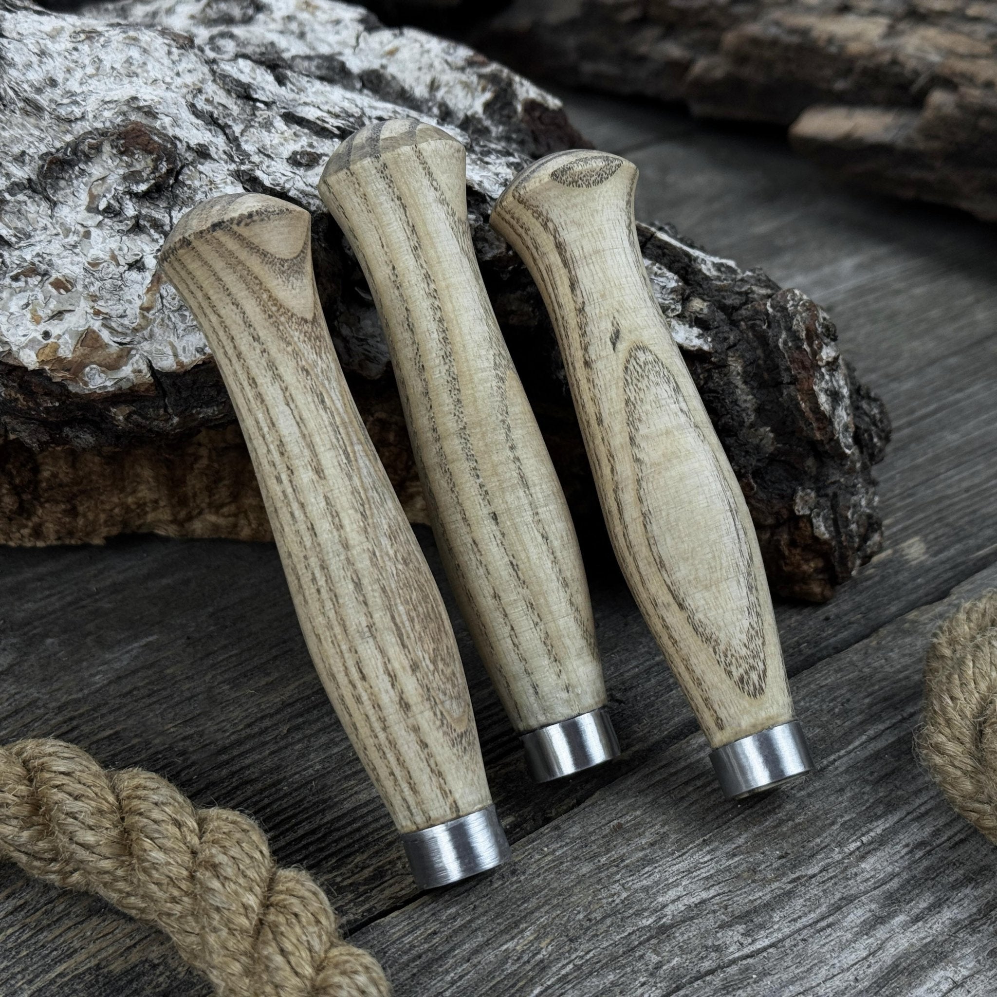 Set of 5 Ash Handles – Ideal for Carving Knives & Hand Tool Repair - 4