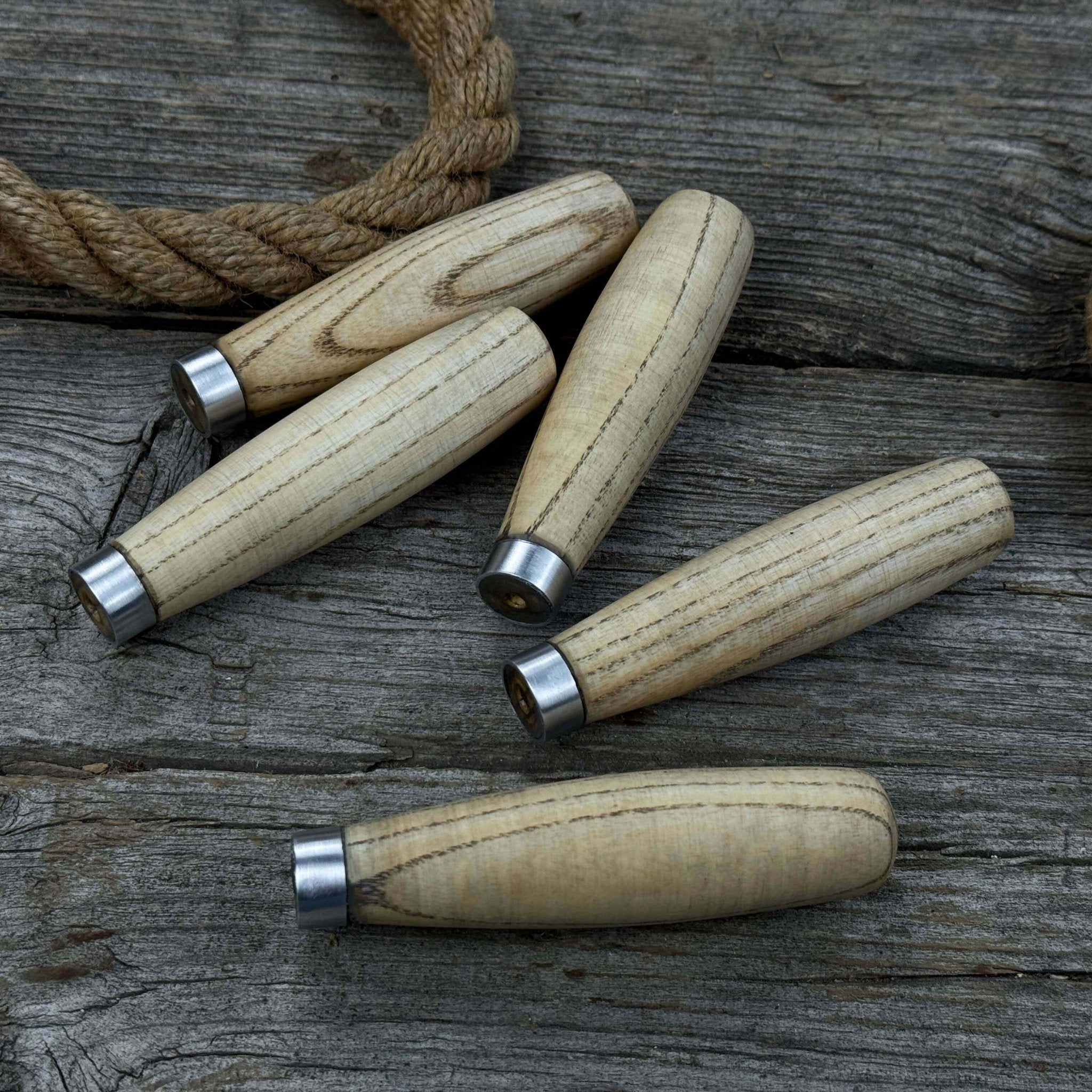 Set of 5 Compact Ash Wood Handles - 7