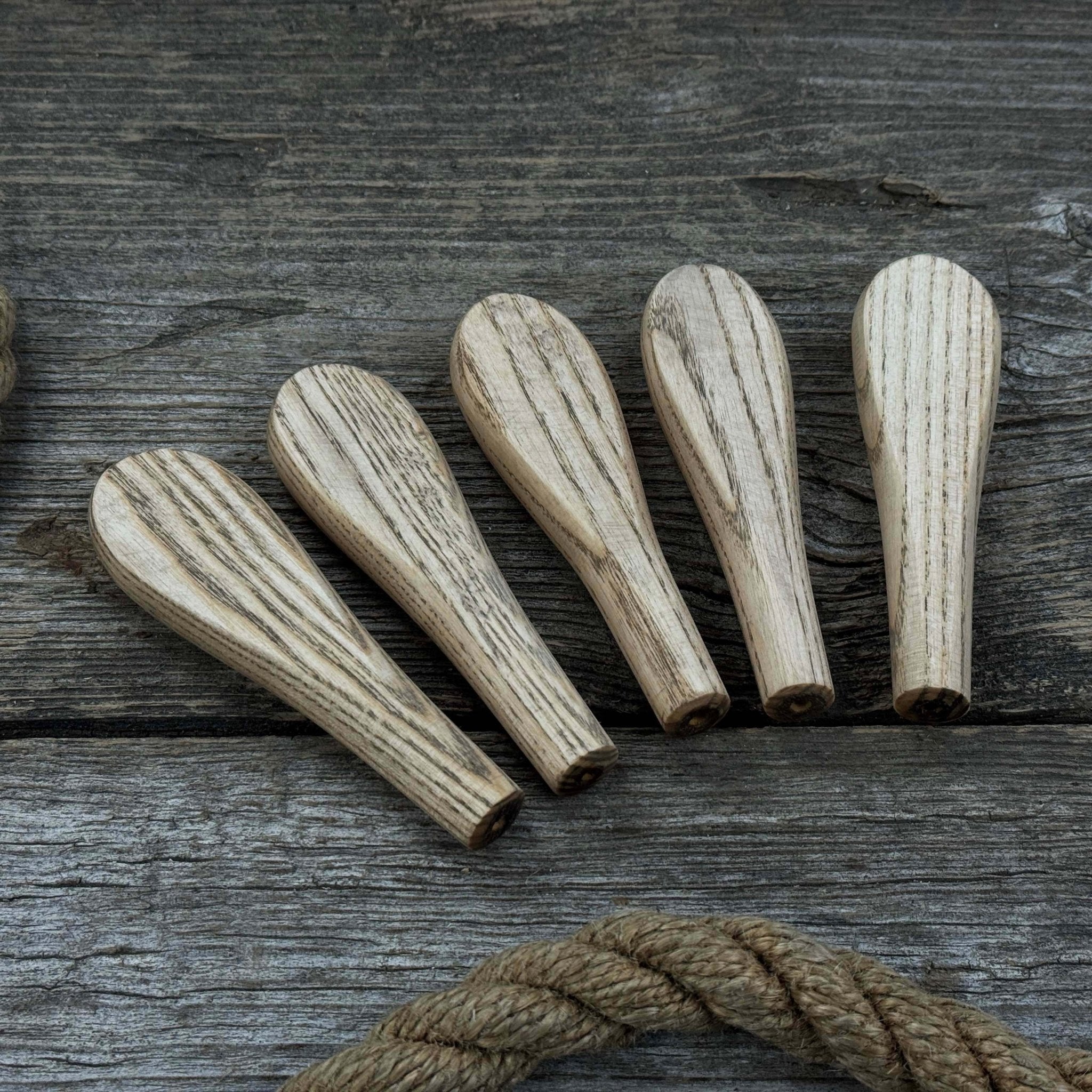 Set of 5 Universal Ash Wood Handles - 1