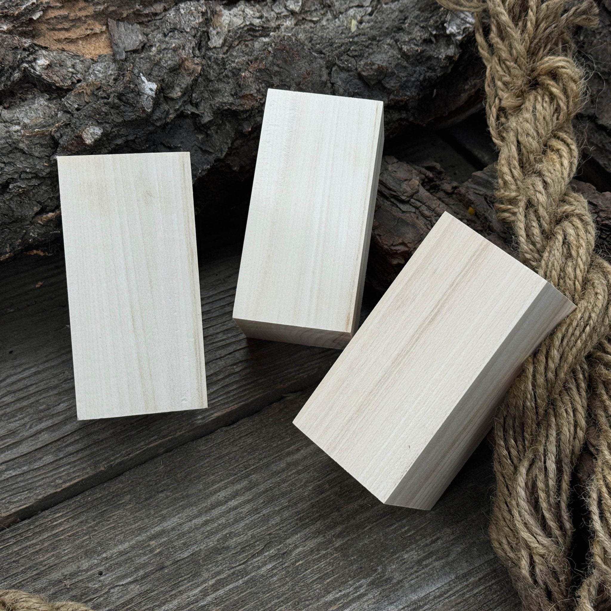 Set of 6 Linden Wood Carving Blanks, 10 × 5 × 5 cm (3.94 × 1.97 × 1.97 inches) - 8