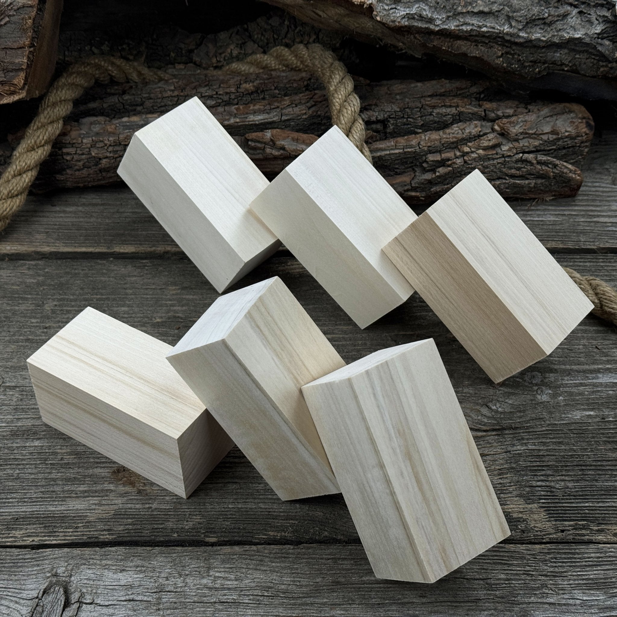 Set of 6 Linden Wood Carving Blanks, 10 × 5 × 5 cm (3.94 × 1.97 × 1.97 inches) - 9