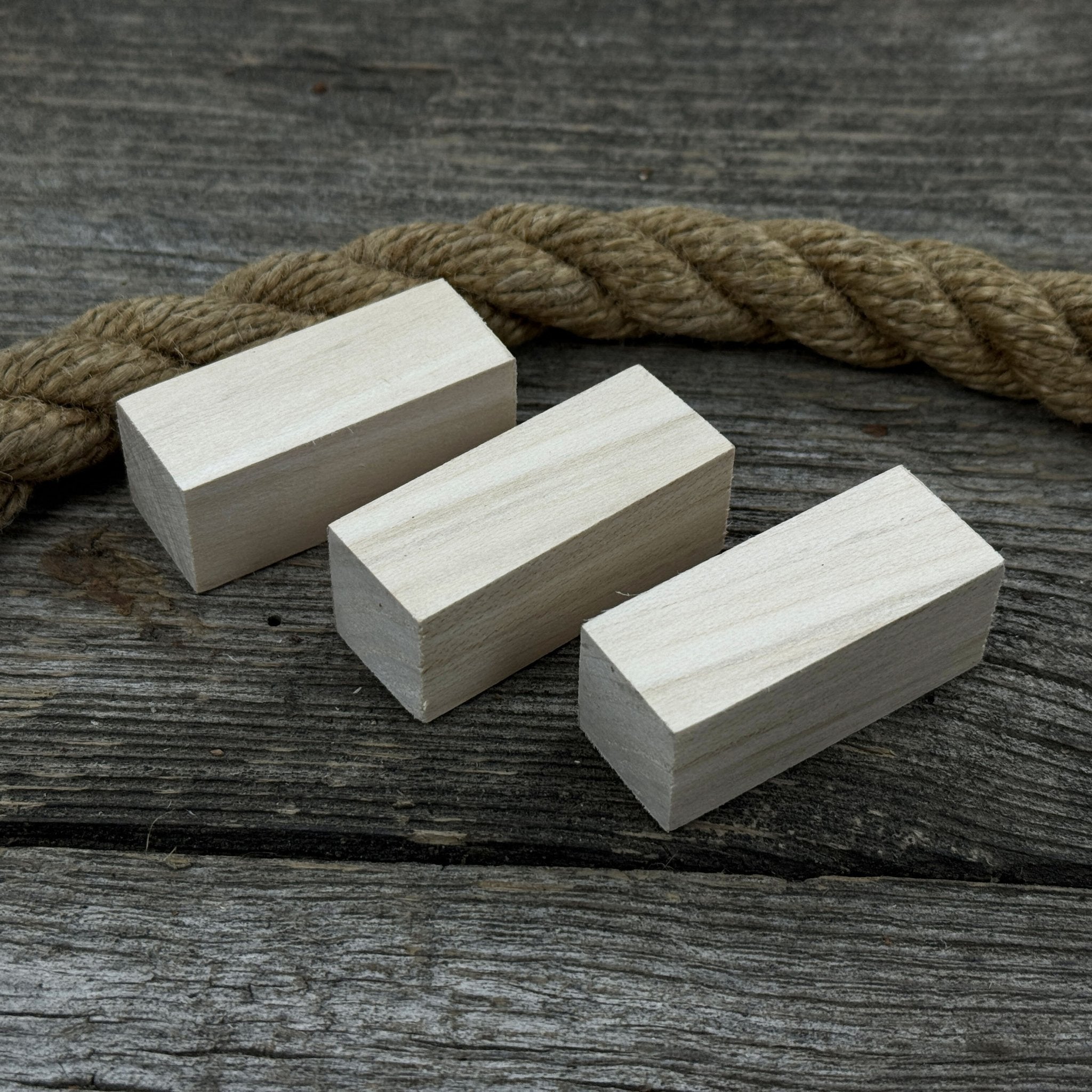 Set of 6 Linden Wood Carving Blanks, 5 × 2 × 2 cm (1.97 × 0.79 × 0.79 in) - 9