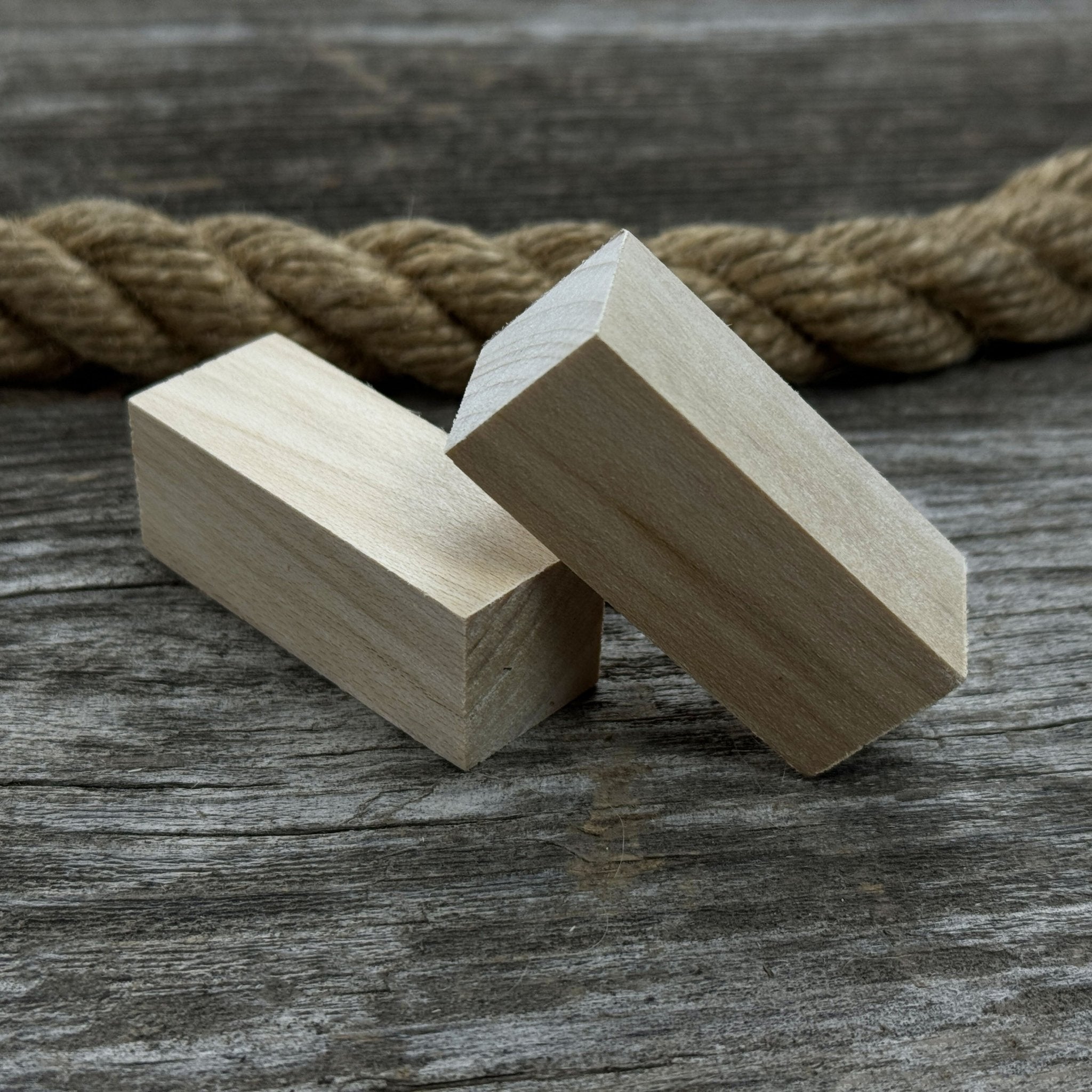 Set of 6 Linden Wood Carving Blanks, 5 × 2 × 2 cm (1.97 × 0.79 × 0.79 in) - 3