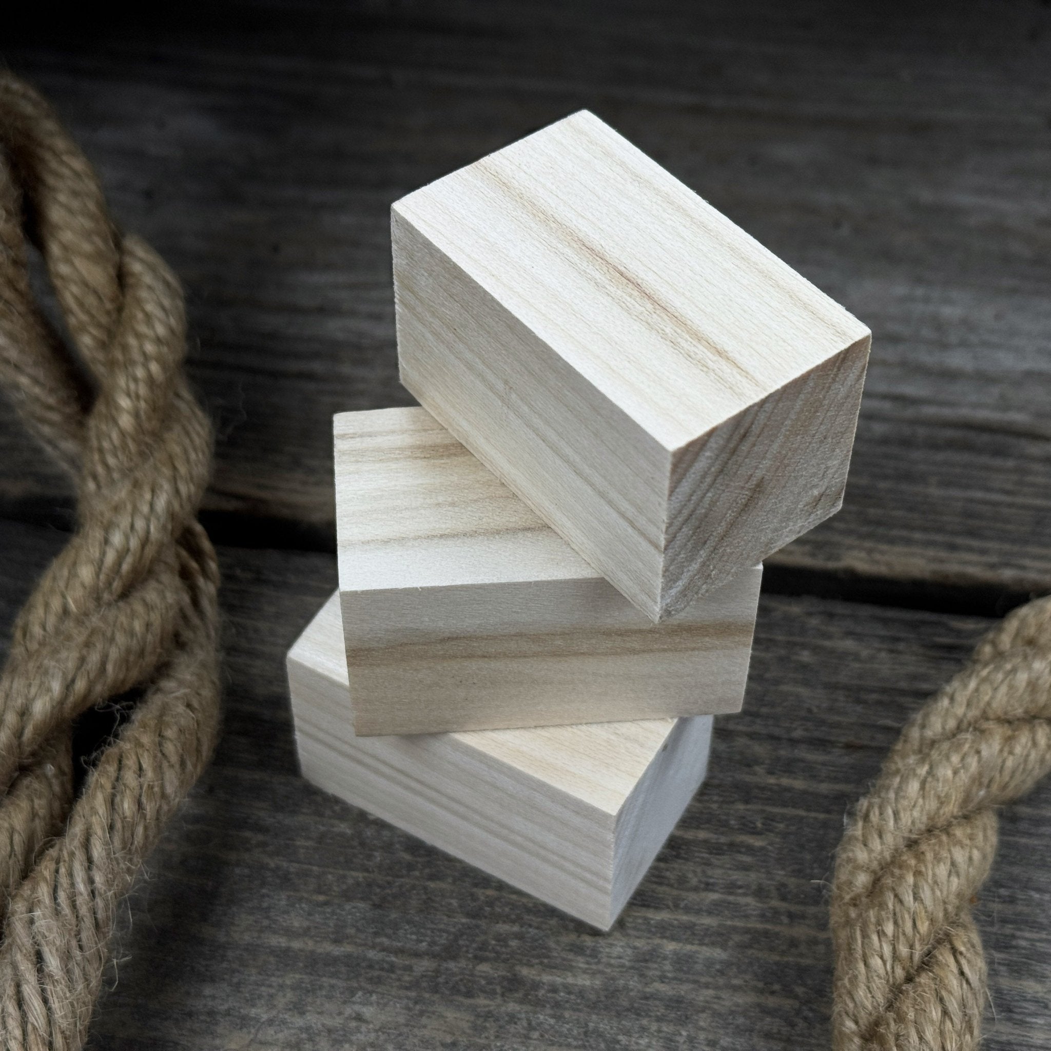 Set of 6 Linden Wood Carving Blanks, 5 × 3 × 3 cm (1.97 × 1.18 × 1.18 in) - 7