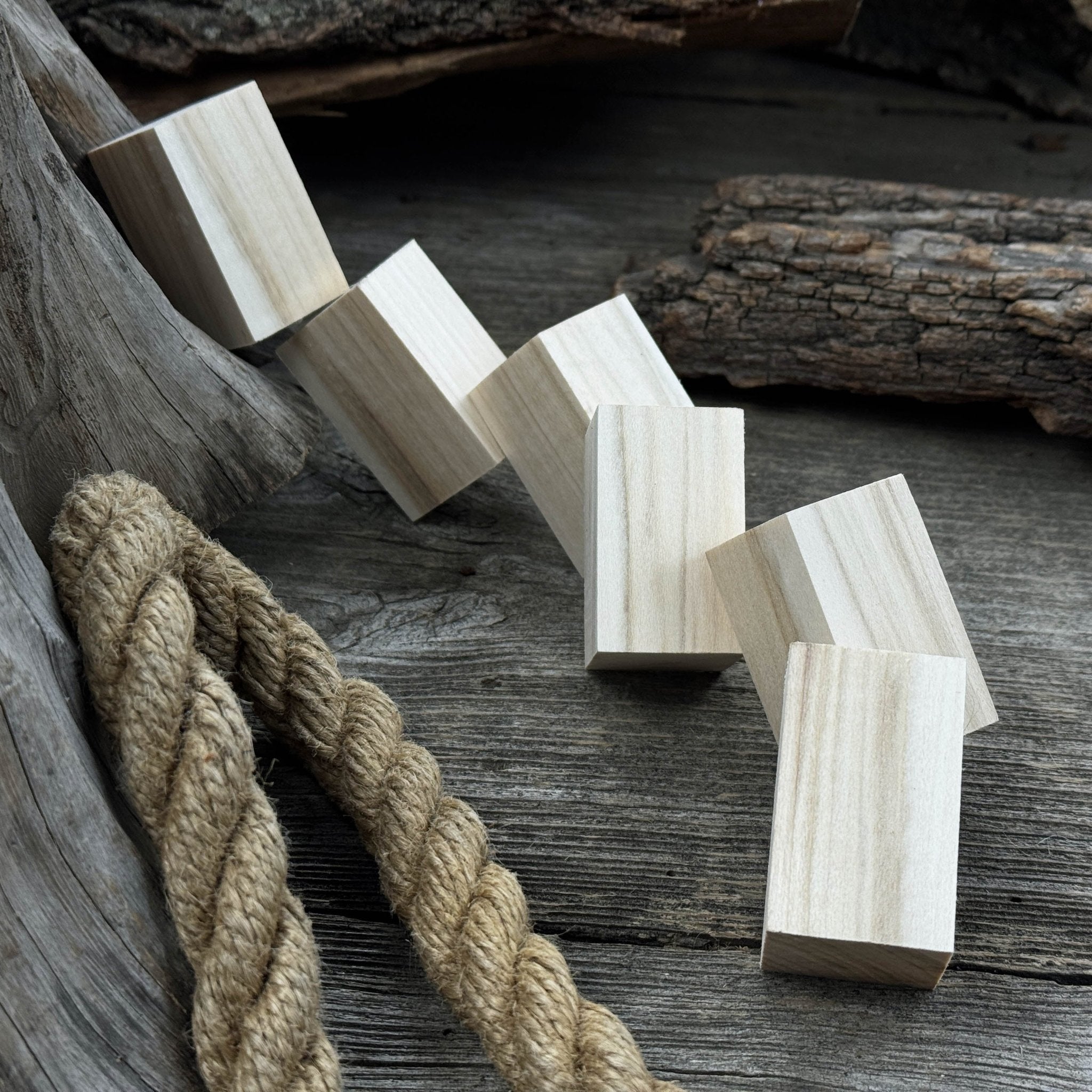 Set of 6 Linden Wood Carving Blanks, 5 × 3 × 3 cm (1.97 × 1.18 × 1.18 in) - 4