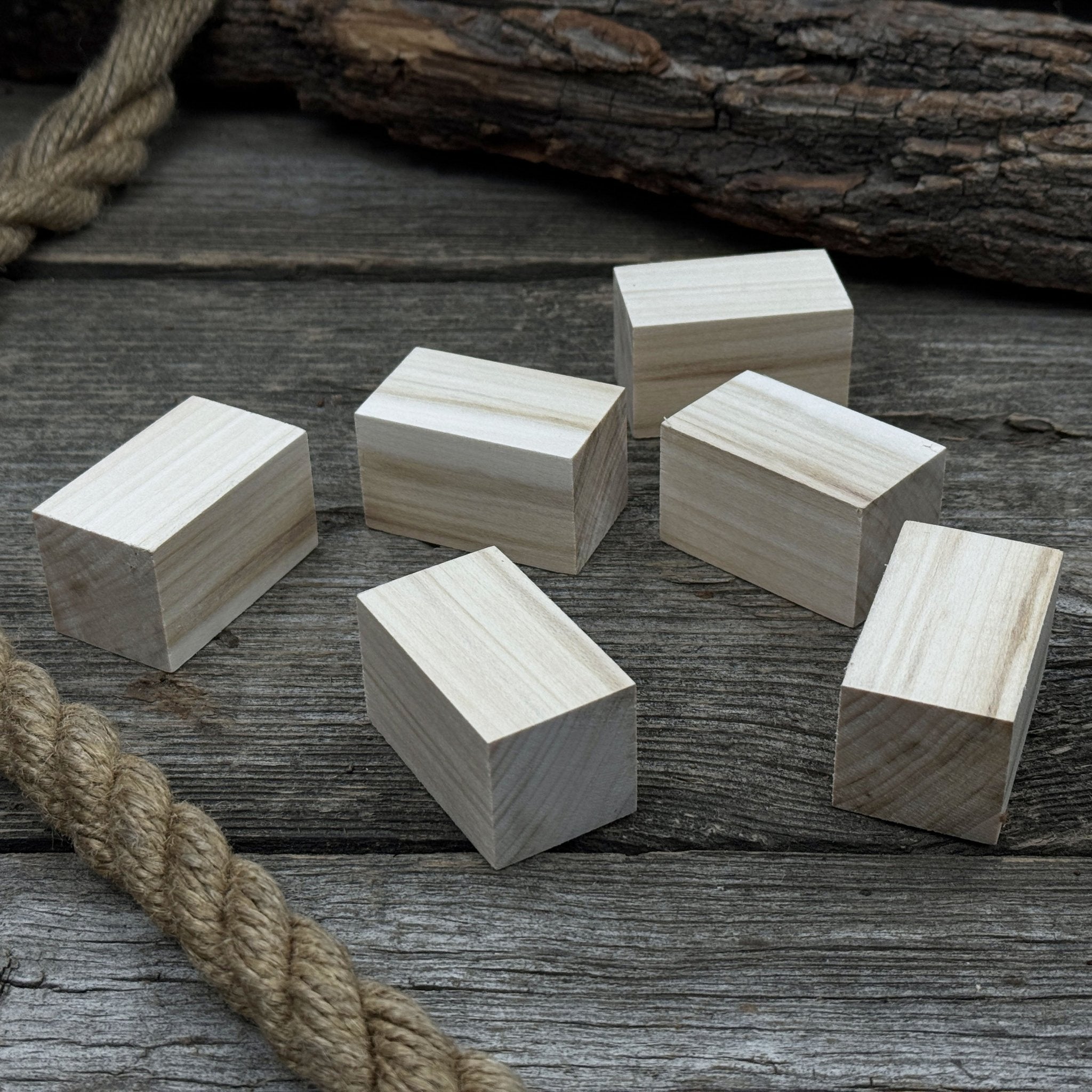 Set of 6 Linden Wood Carving Blanks, 5 × 3 × 3 cm (1.97 × 1.18 × 1.18 in) - 9