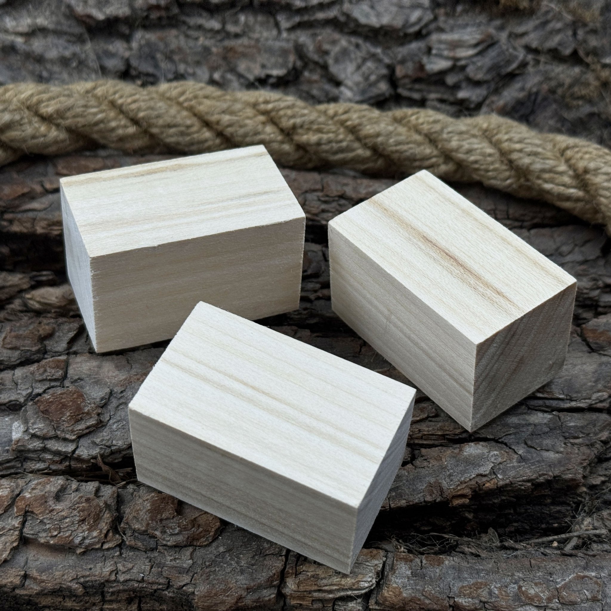 Set of 6 Linden Wood Carving Blanks, 5 × 3 × 3 cm (1.97 × 1.18 × 1.18 in) - 8