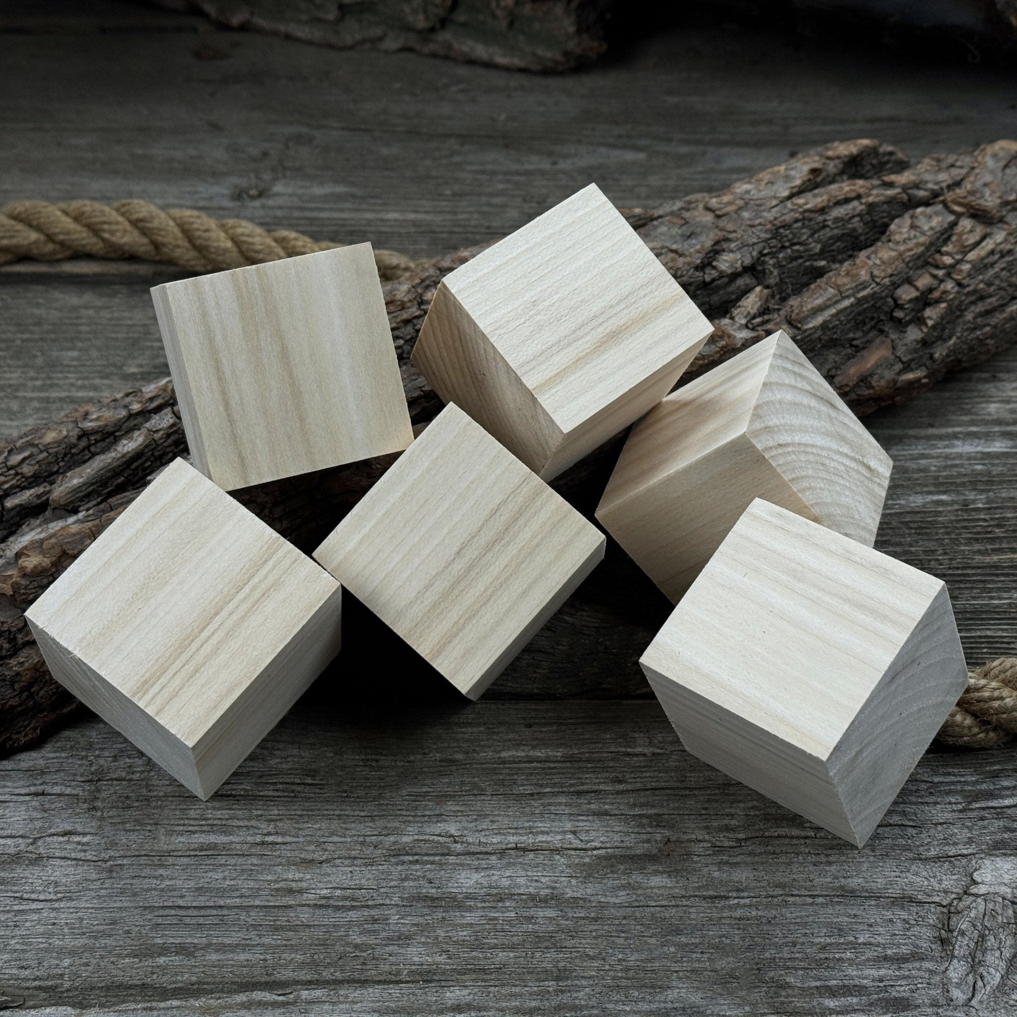 Set of 6 Linden Wood Carving Blanks - 4